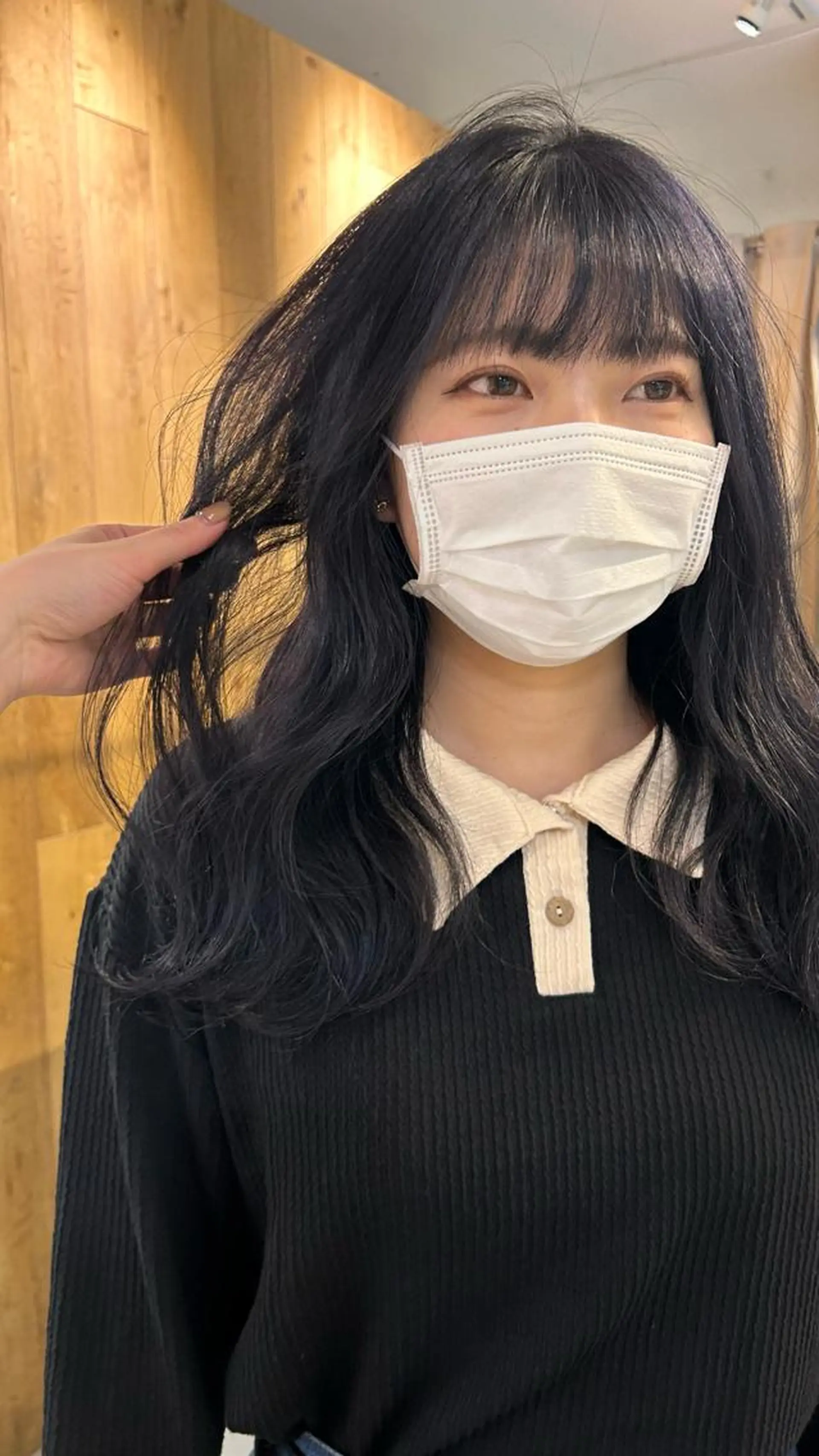 セミロング カラー ラベンダーカラー じゅわっと暖色カラー 🍊Moemiのヘアスタイル