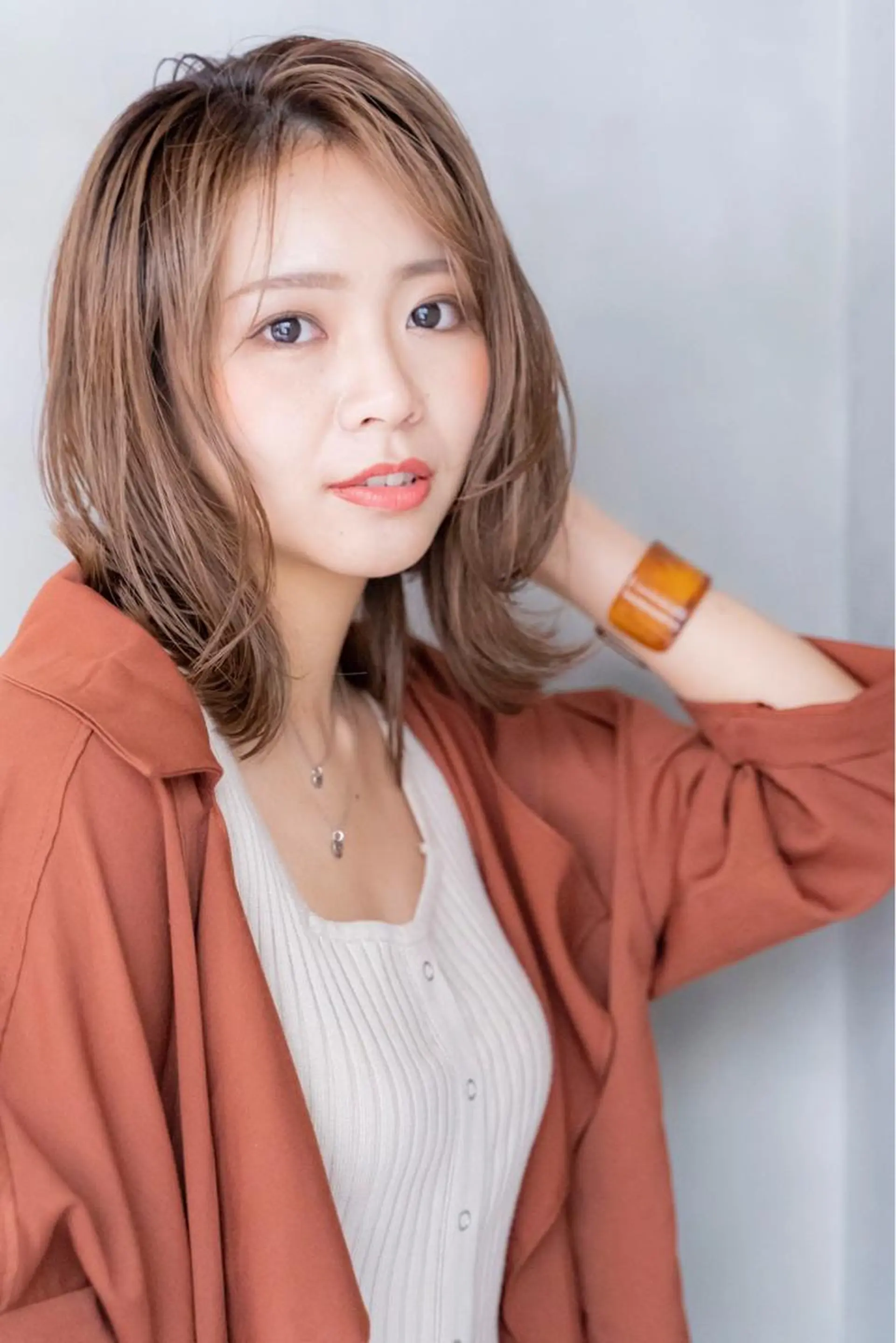 ミディアム カラー パーマ ヘアアレンジ メンズ キッズ ネイル マツエク・マツパ カット ヘアカラー トリートメント ヘアセット 韓国ヘア🫧 KAZUTOのヘアスタイル