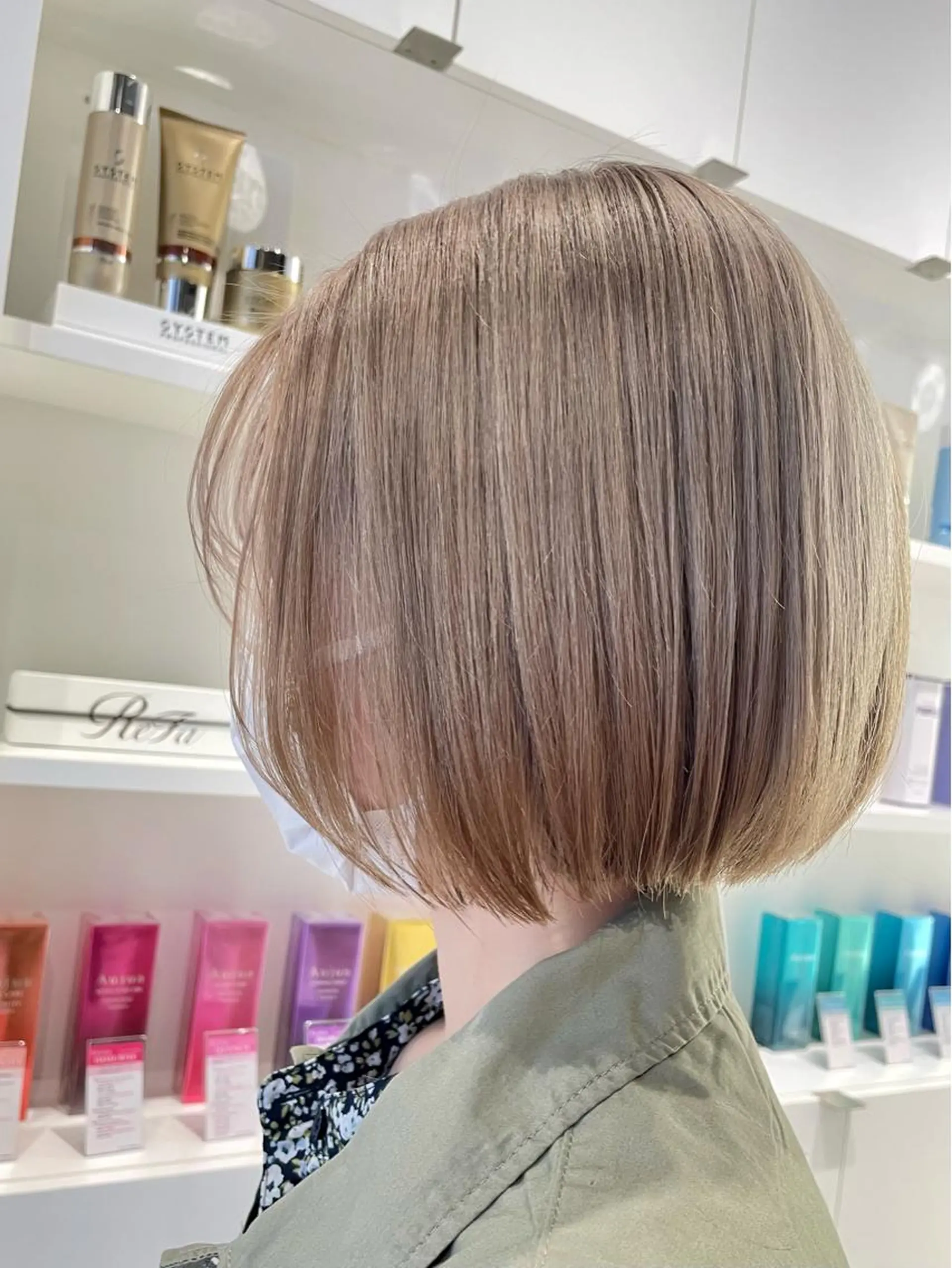 ショート カラー パーマ カット ヘアカラー トリートメント ☀️海外レイヤー 🇺🇸/ヒナコのヘアスタイル