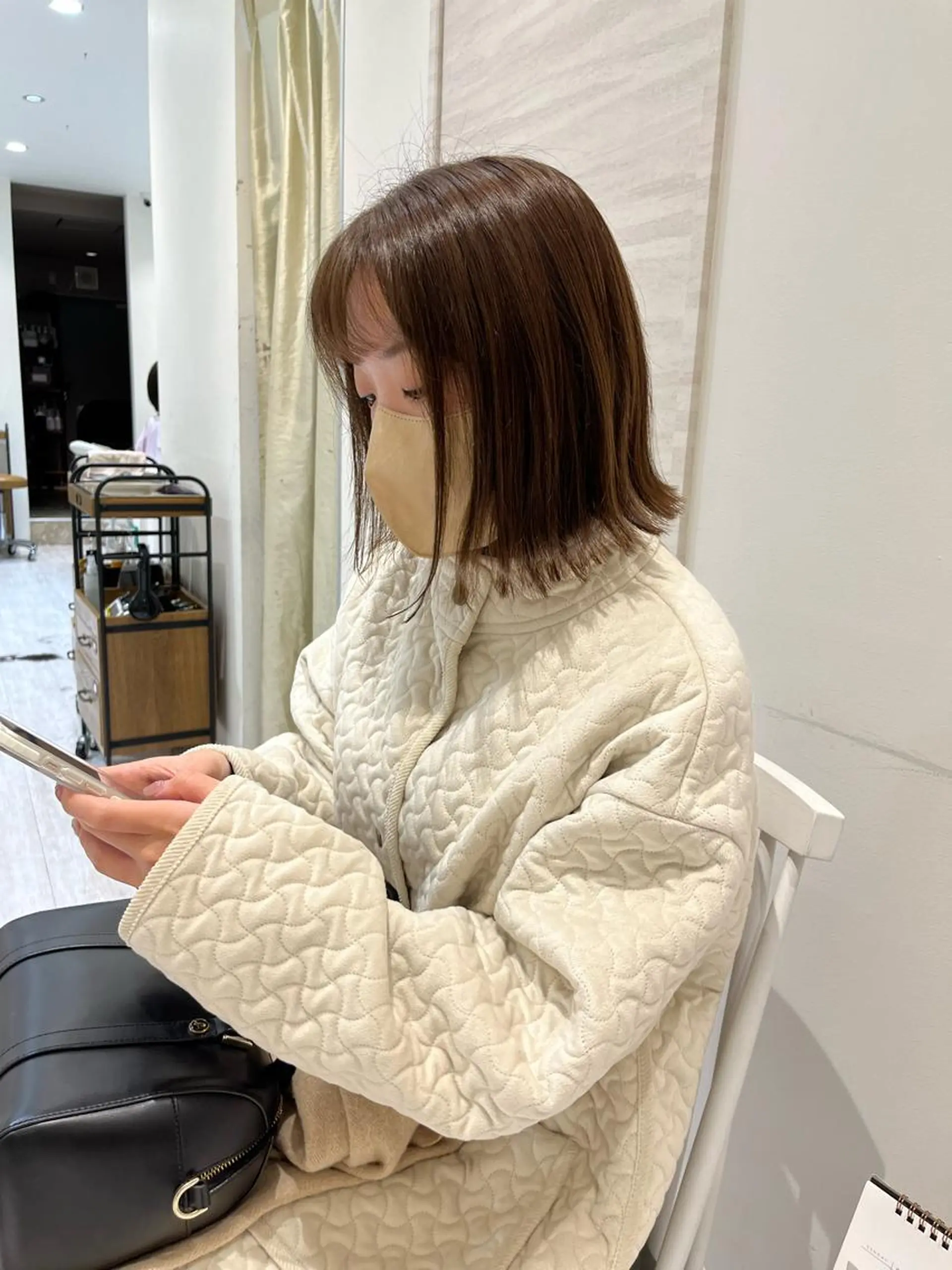 ショート 切りっぱなしボブ ボブ 似合わせカット Chiho / 梅田 / ボブ/ パーマのヘアスタイル