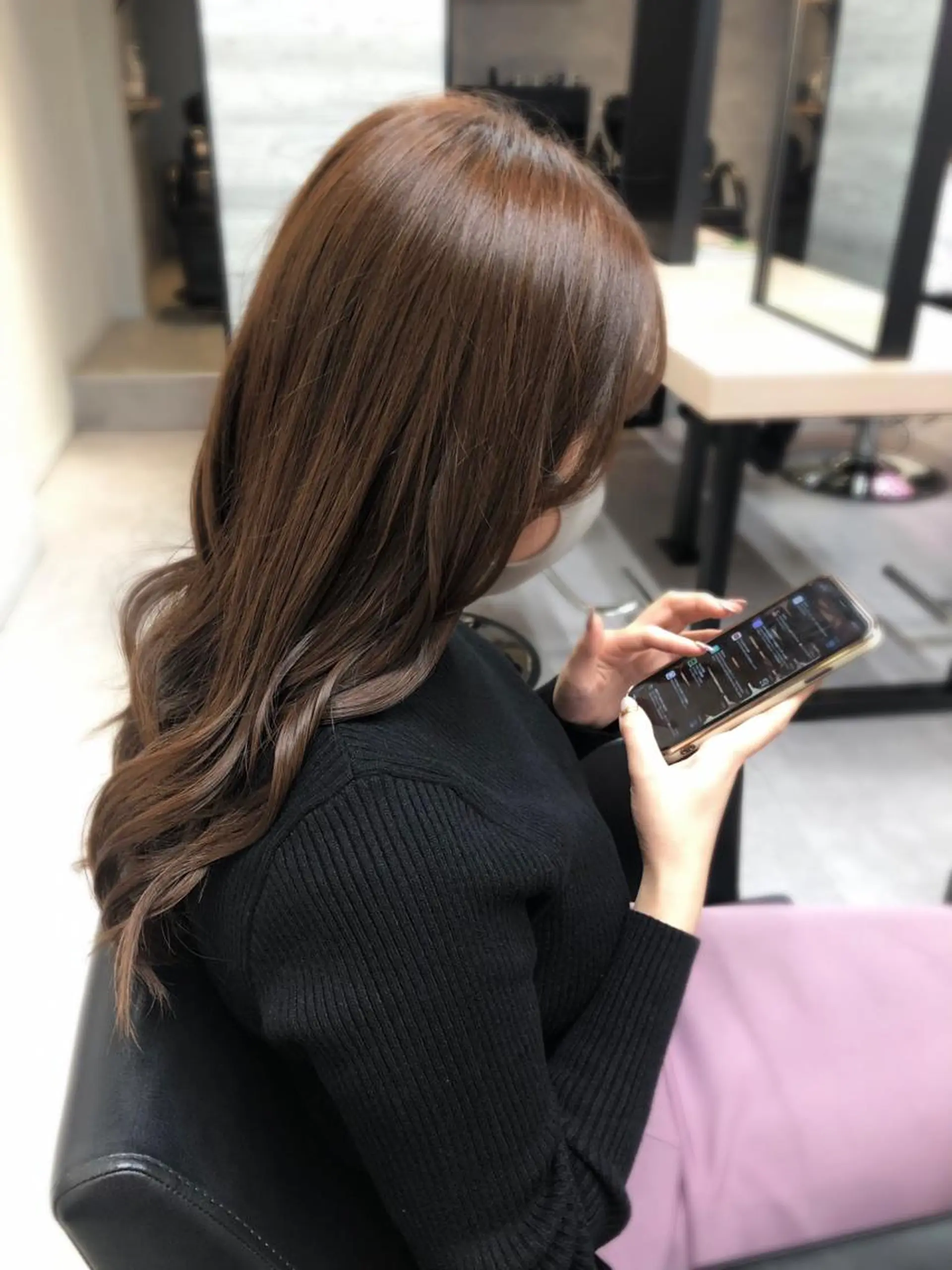ロング カラー カット ヘアカラー トリートメント 🪞個室サロン/韓国 艶髪/keito🪞のヘアスタイル