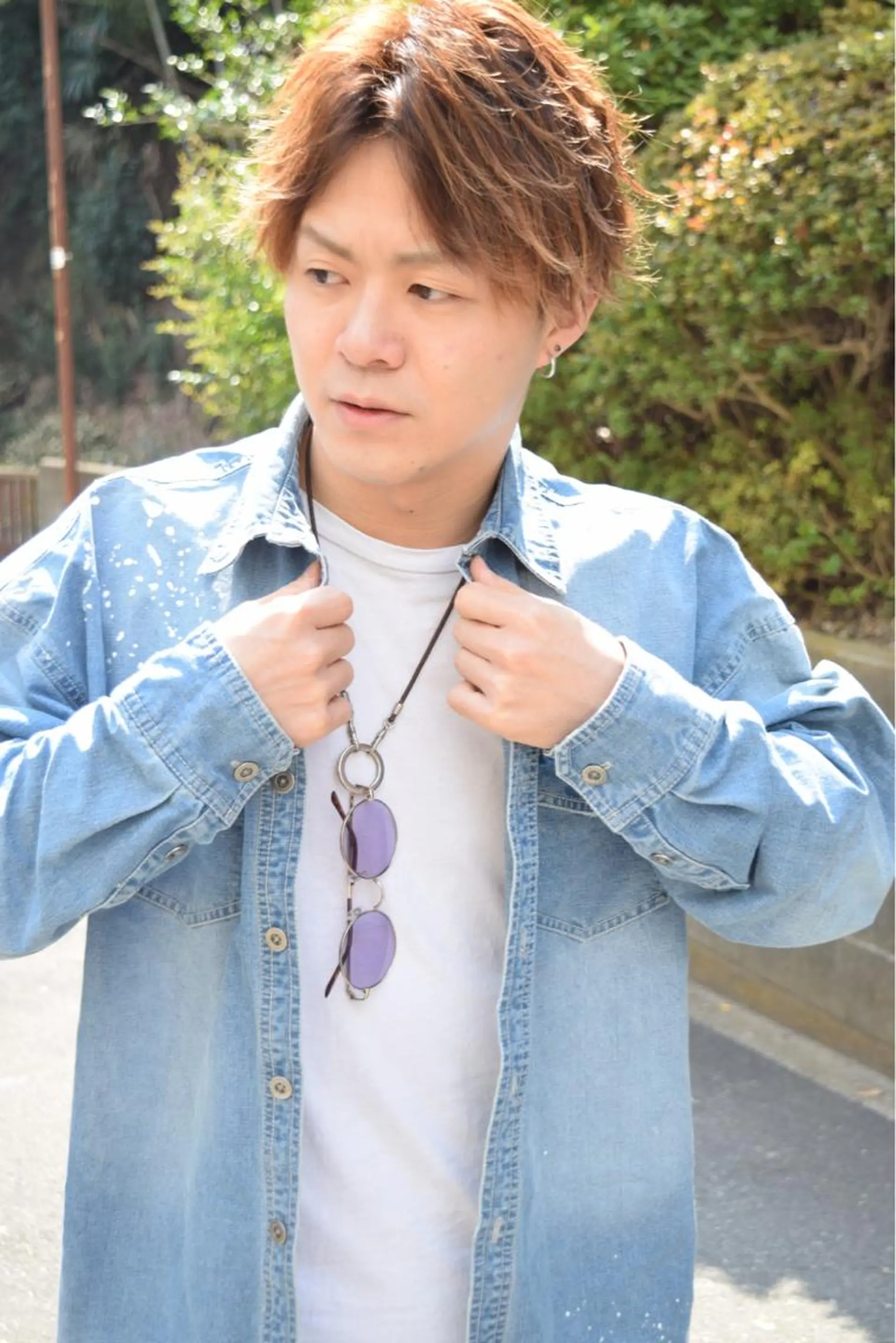 ミディアム カラー パーマ メンズ イシイ リョウヘイのヘアスタイル