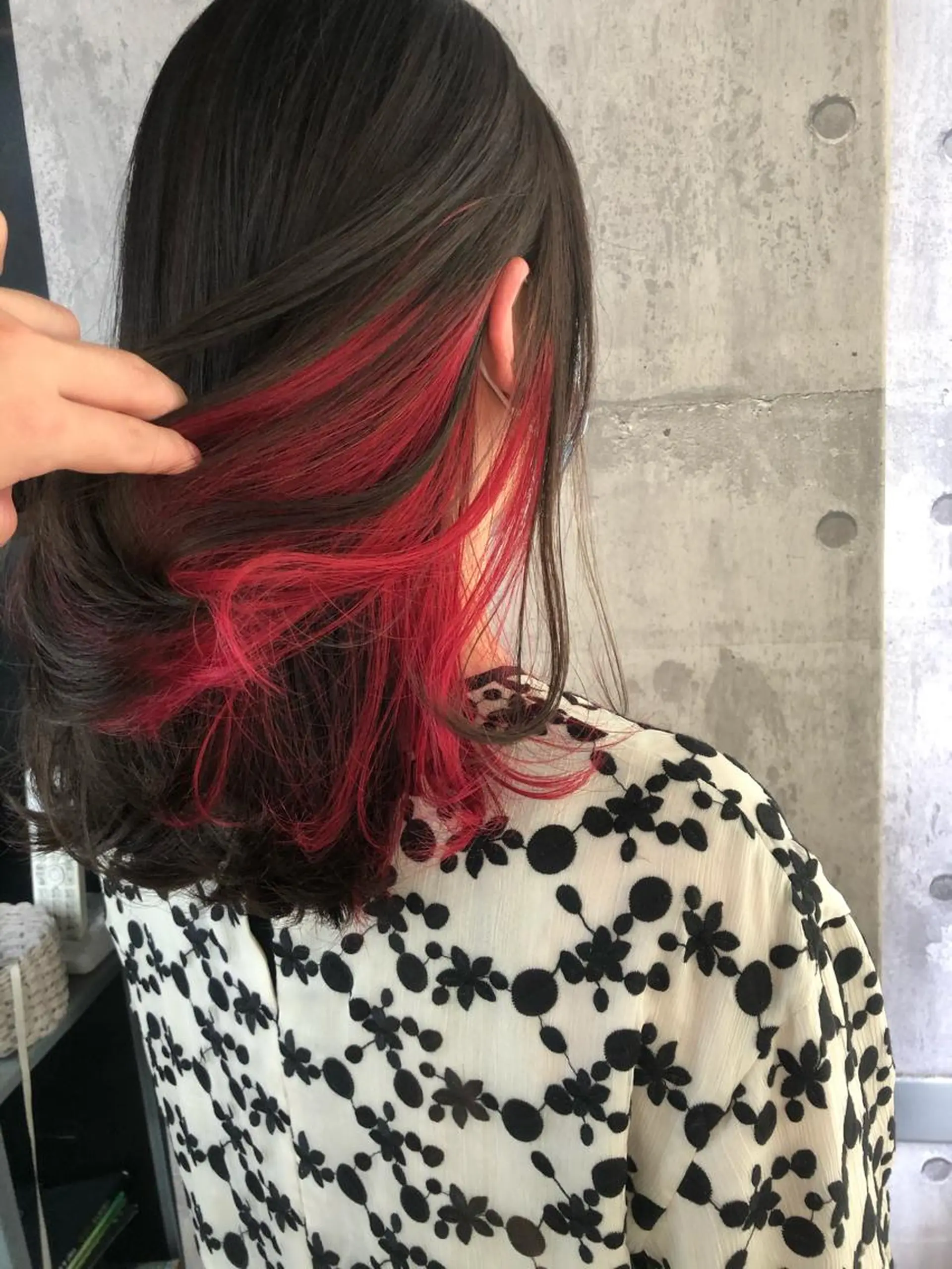 ミディアム ヘアカラー 早瀬裕之 パーマのヘアスタイル