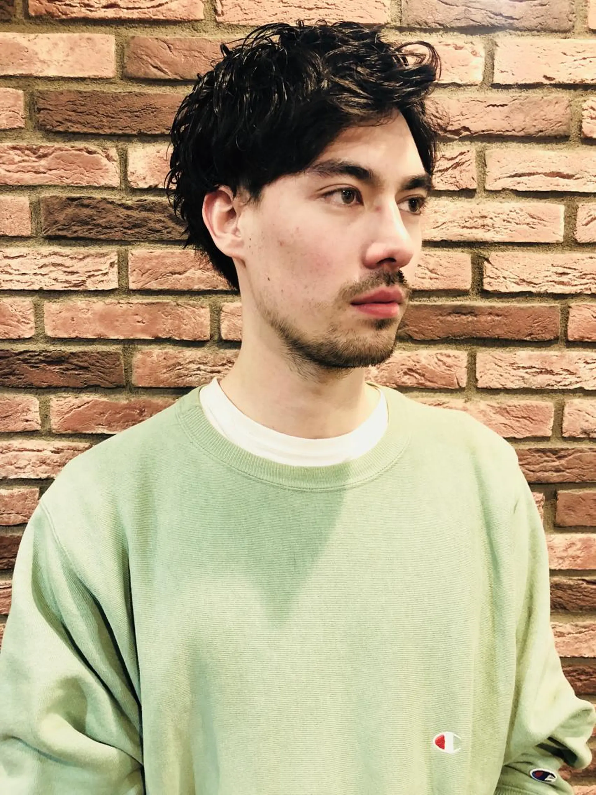 セミロング パーマ メンズ 六本木メンズヘア 大橋勇貴のヘアスタイル