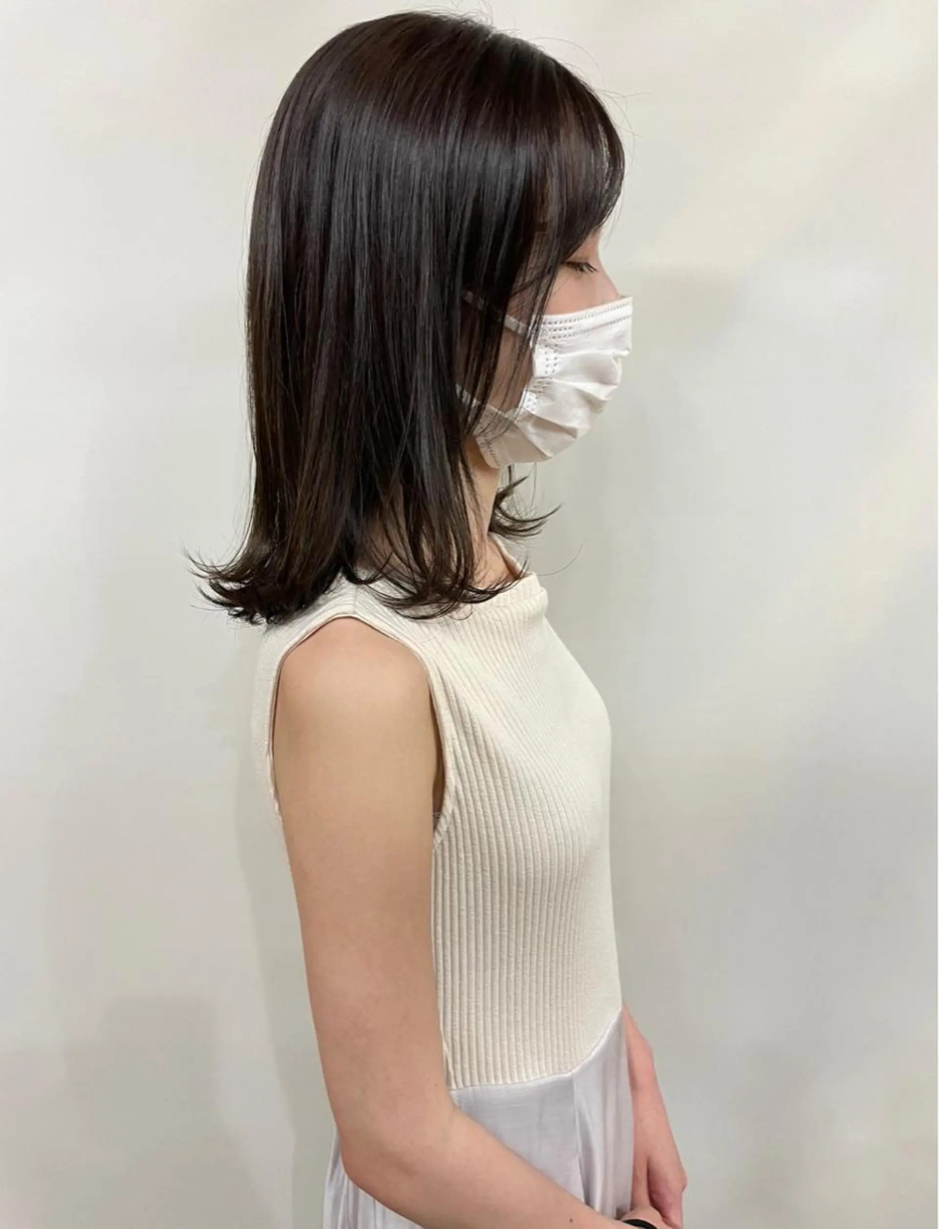 ミディアム 田中 碧のヘアスタイル