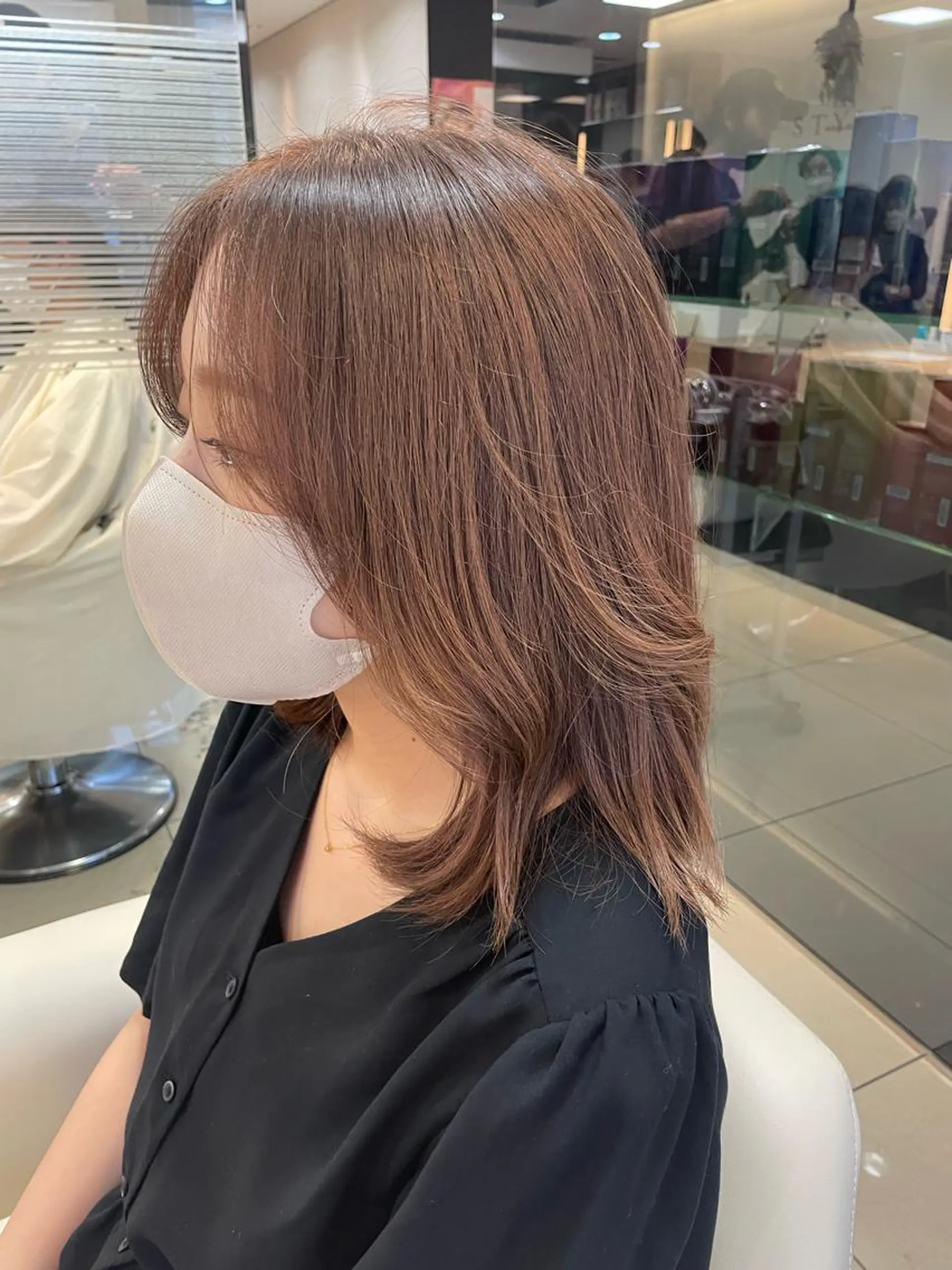 ミディアム カラー haf店長 ✂︎タカハシレン✂︎のヘアスタイル