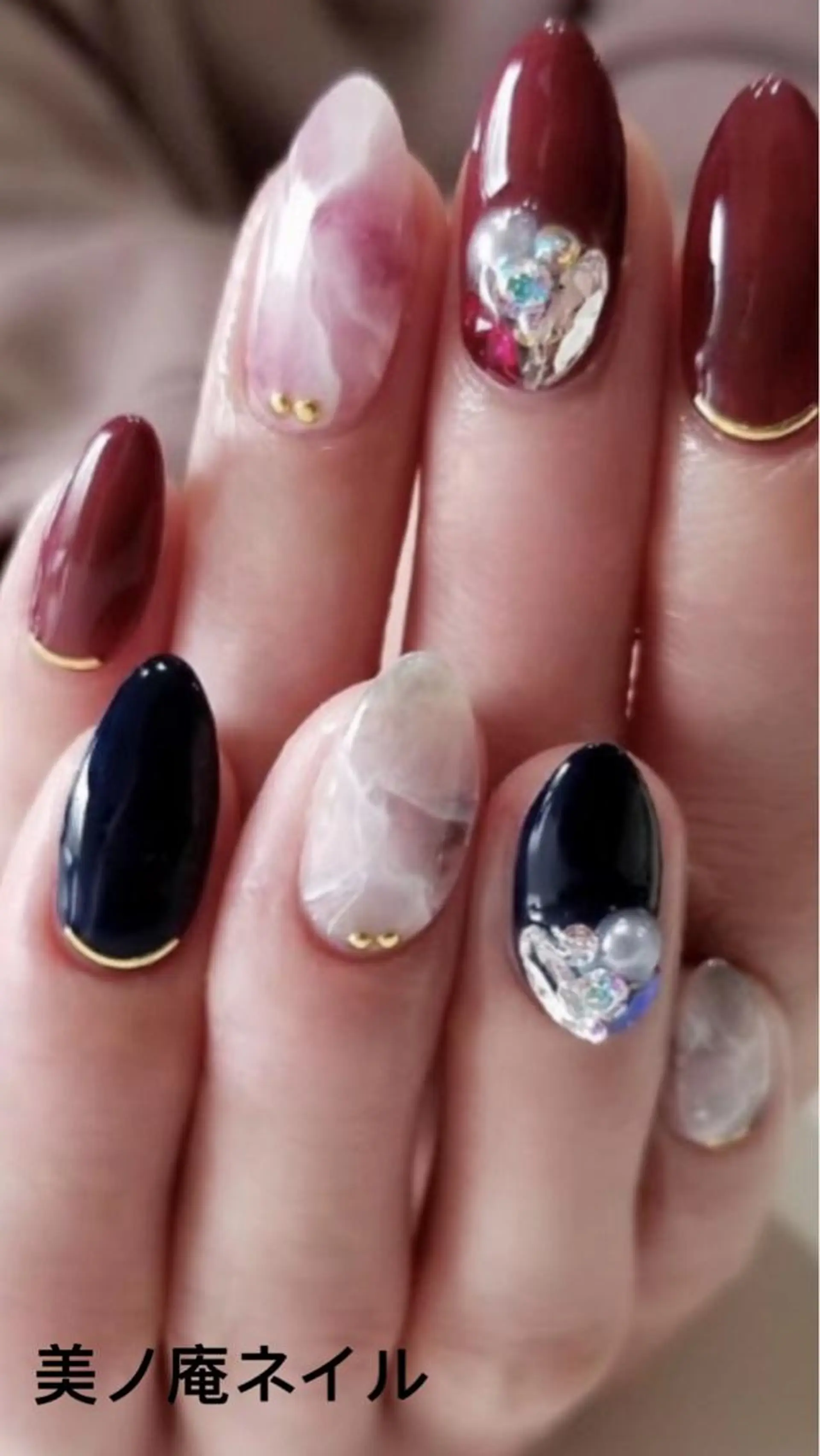 ネイル ハンドネイル ハンドケア 美ノ庵ネイルサロン メトロポリタン前店のネイルデザイン
