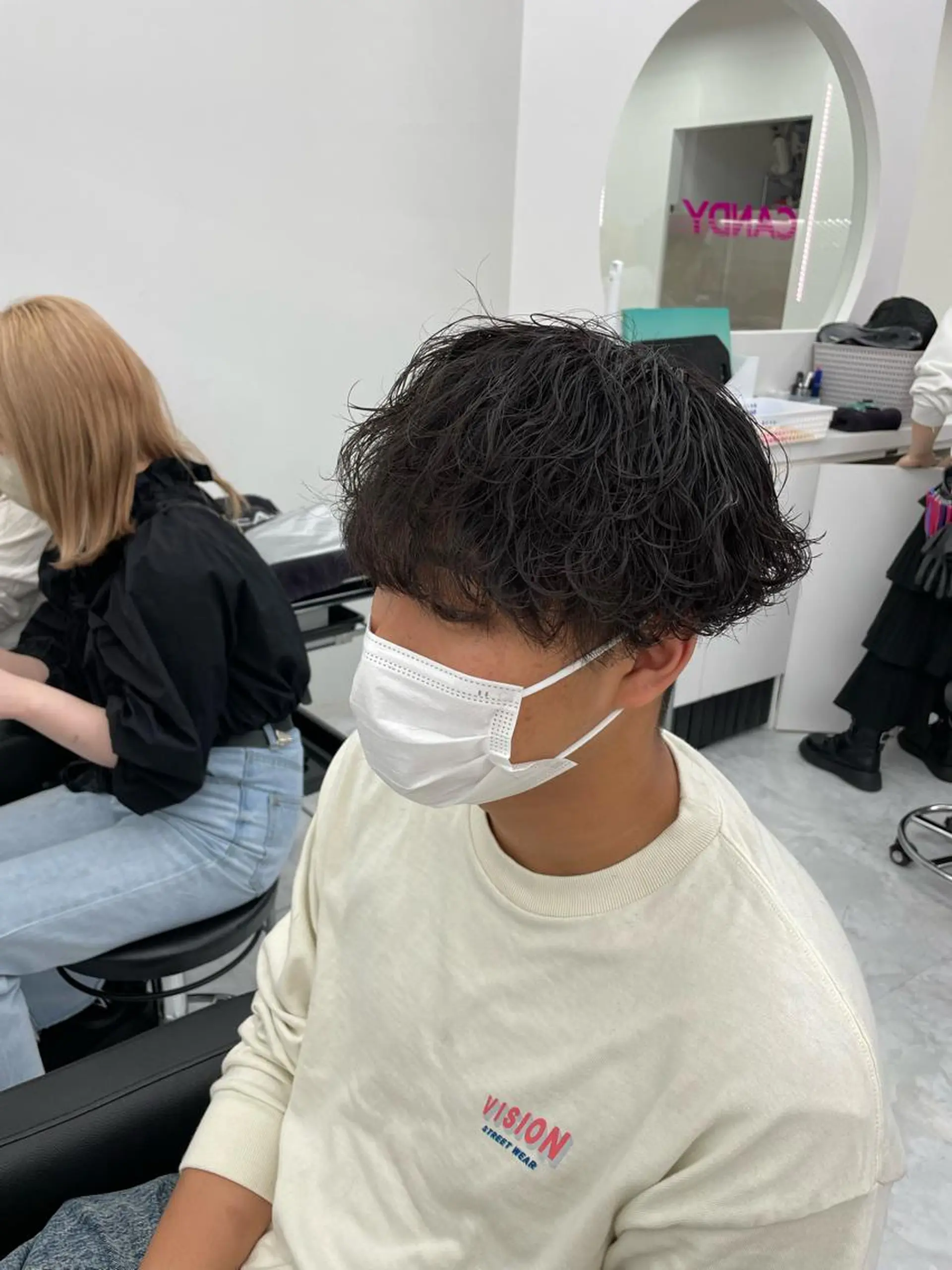 ショート カラー パーマ メンズ カット ヘアセット 🔷横浜/メンズ TAKUMI🔷のヘアスタイル