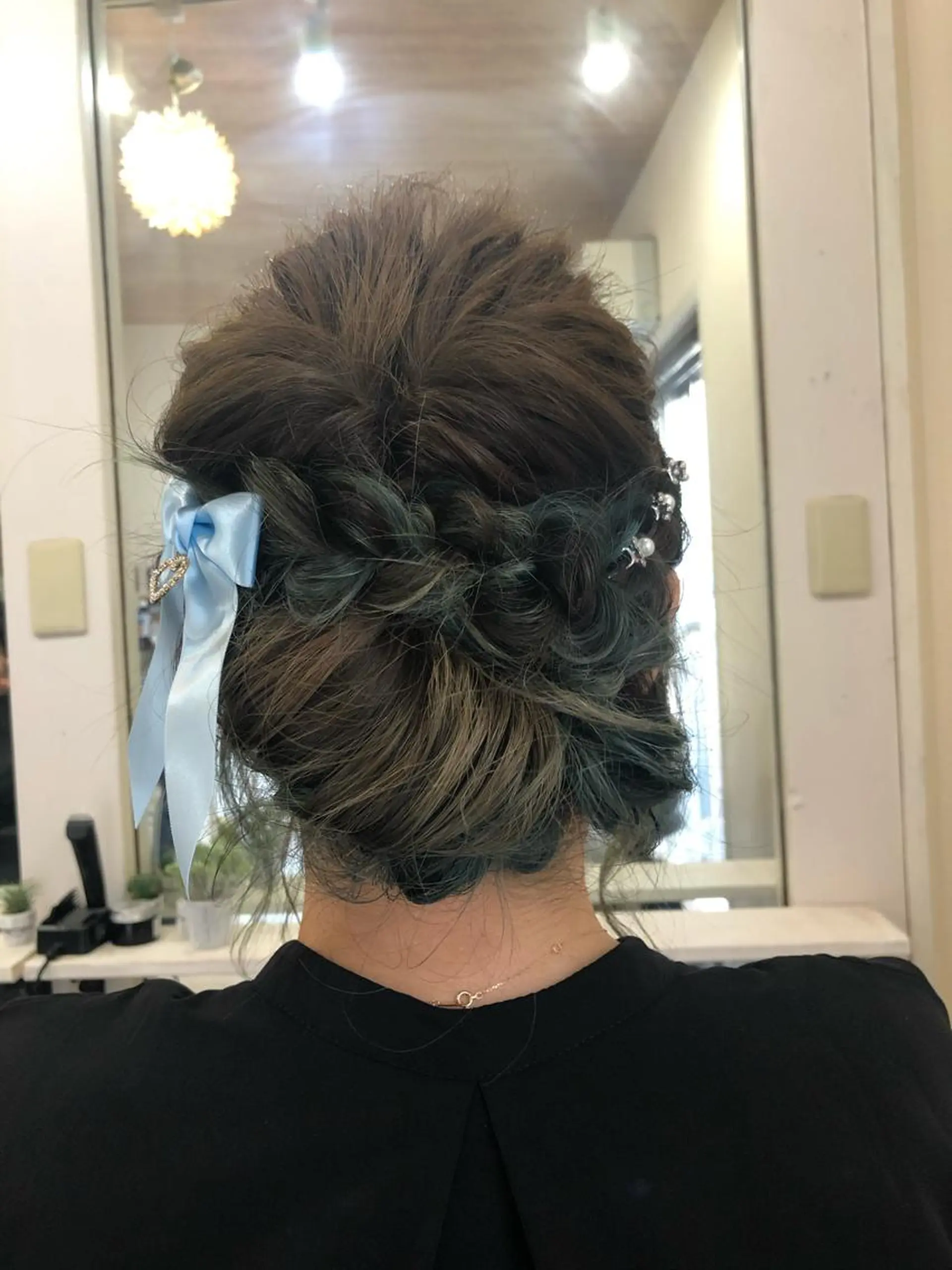 ミディアム ヘアセット 縮毛矯正の達人 ☆　松本のヘアスタイル