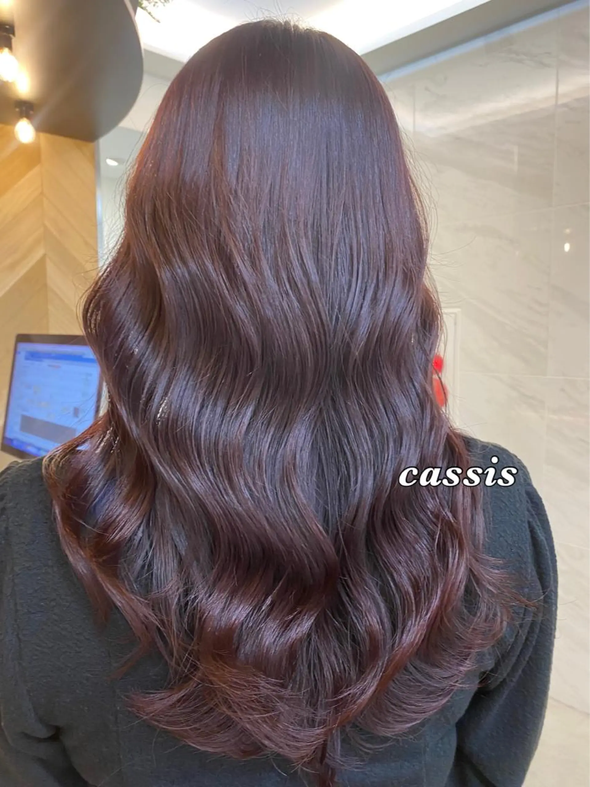ロング カット ヘアカラー トリートメント おおつき ありかのヘアスタイル
