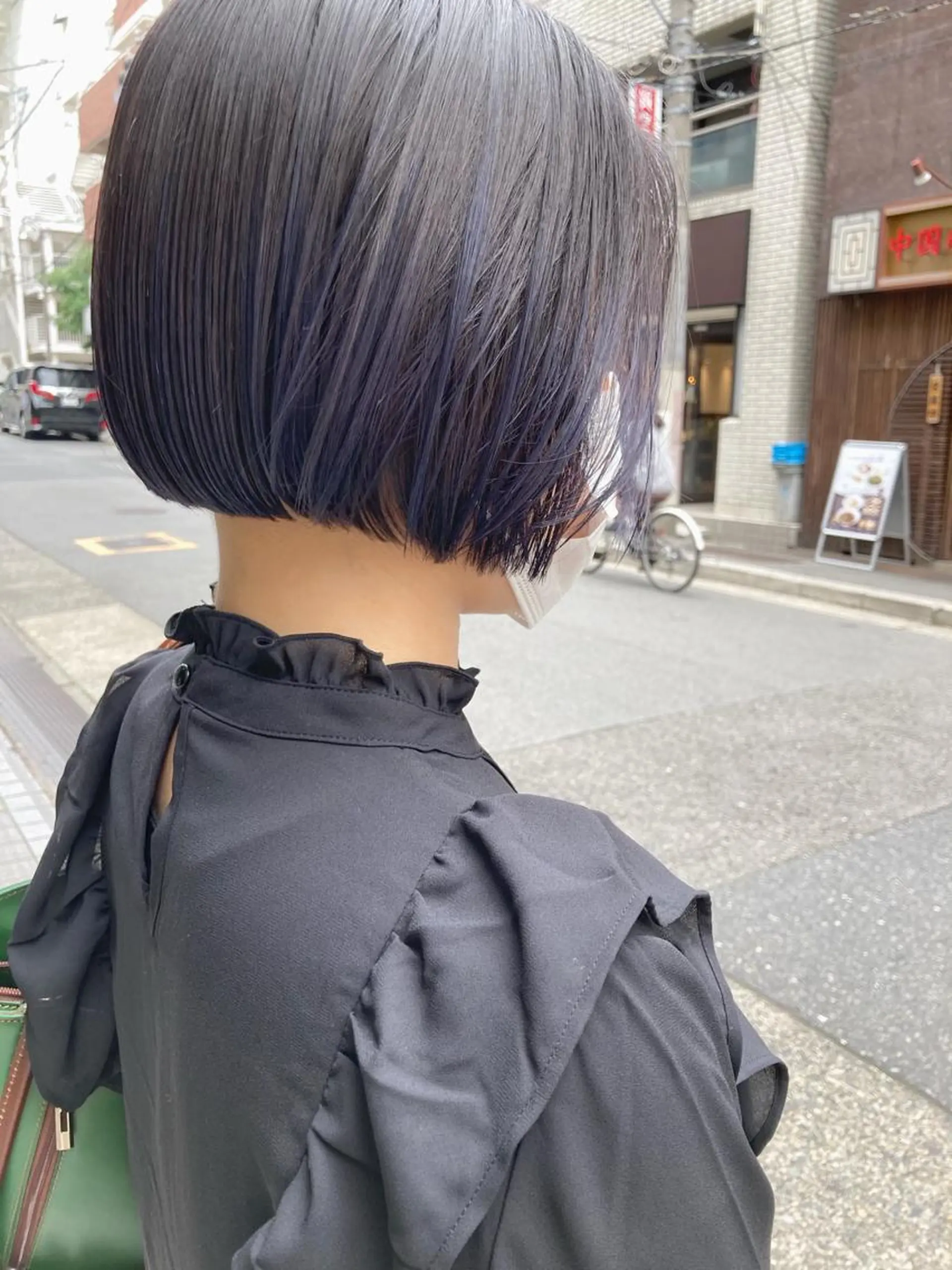 ショート カラー グラデーションカラー ハイライトカラー ラベンダーカラー ハイライト 小木曽智美 /ボブ/ショートのヘアスタイル