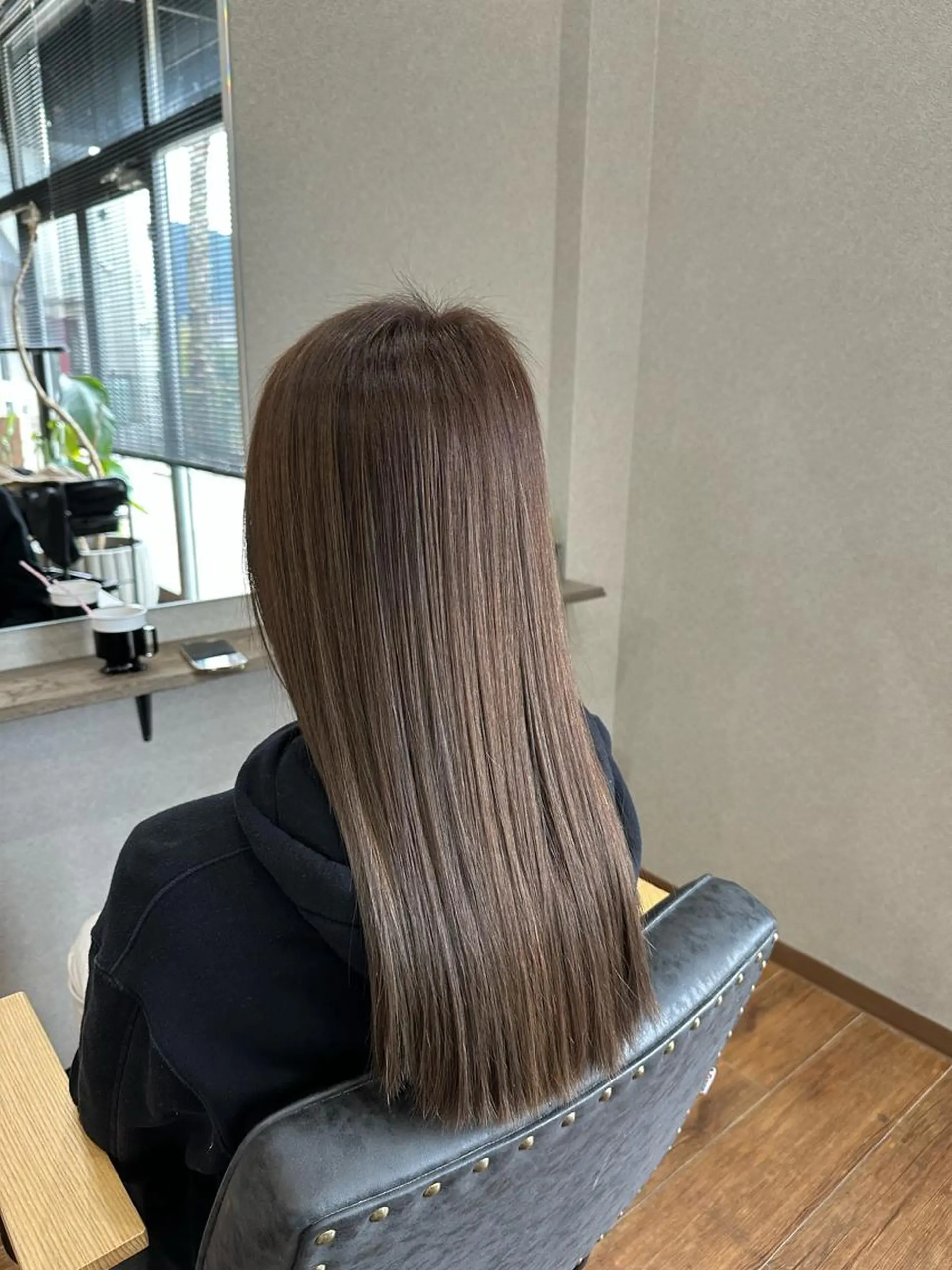 ロング カラー 髪質改善 ヘアカラー トリートメント 鵜飼 真伍のヘアスタイル