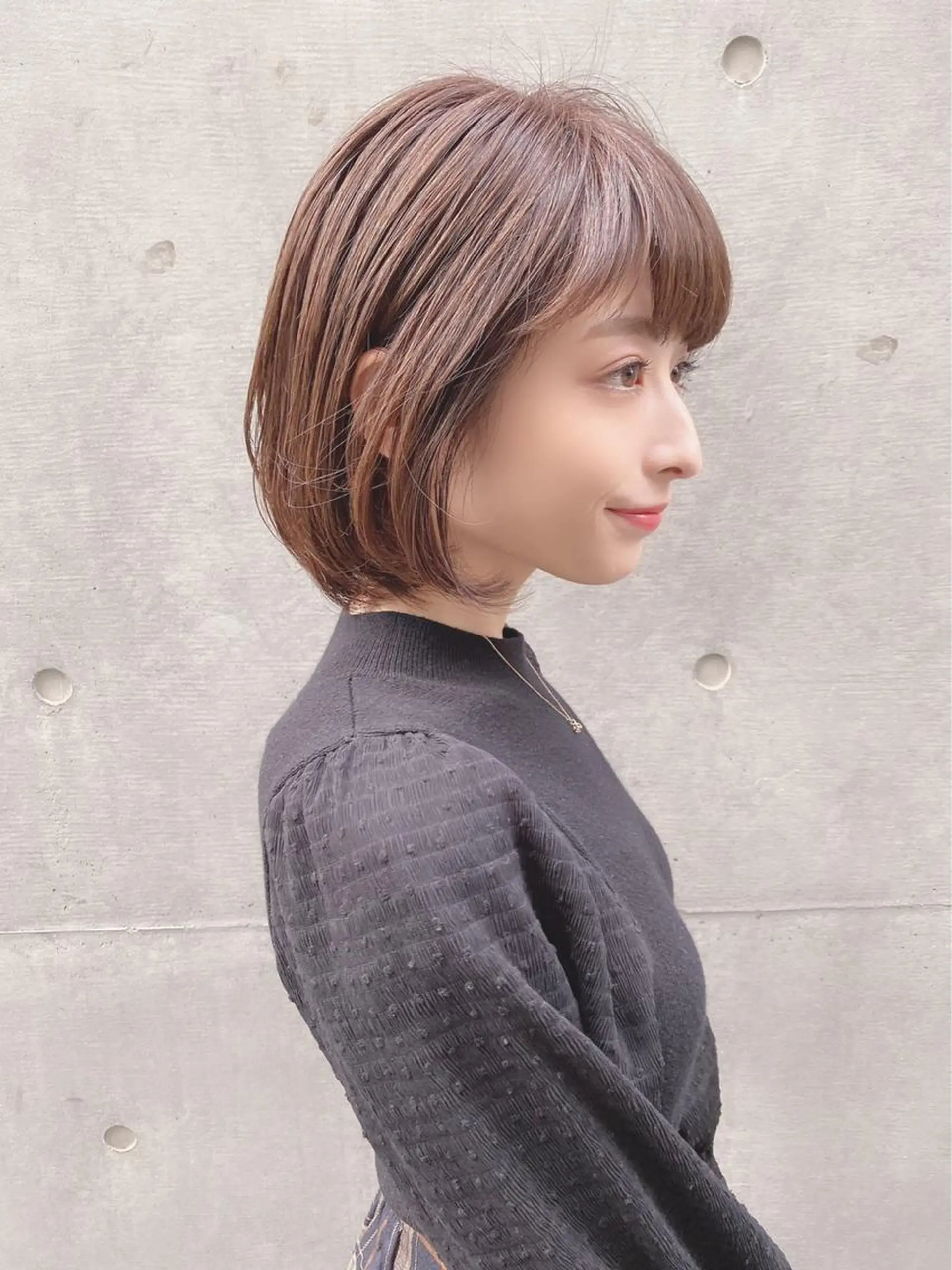 ミディアム カット ヘアカラー トリートメント 代表山口ひな 髪質改善のプロのヘアスタイル