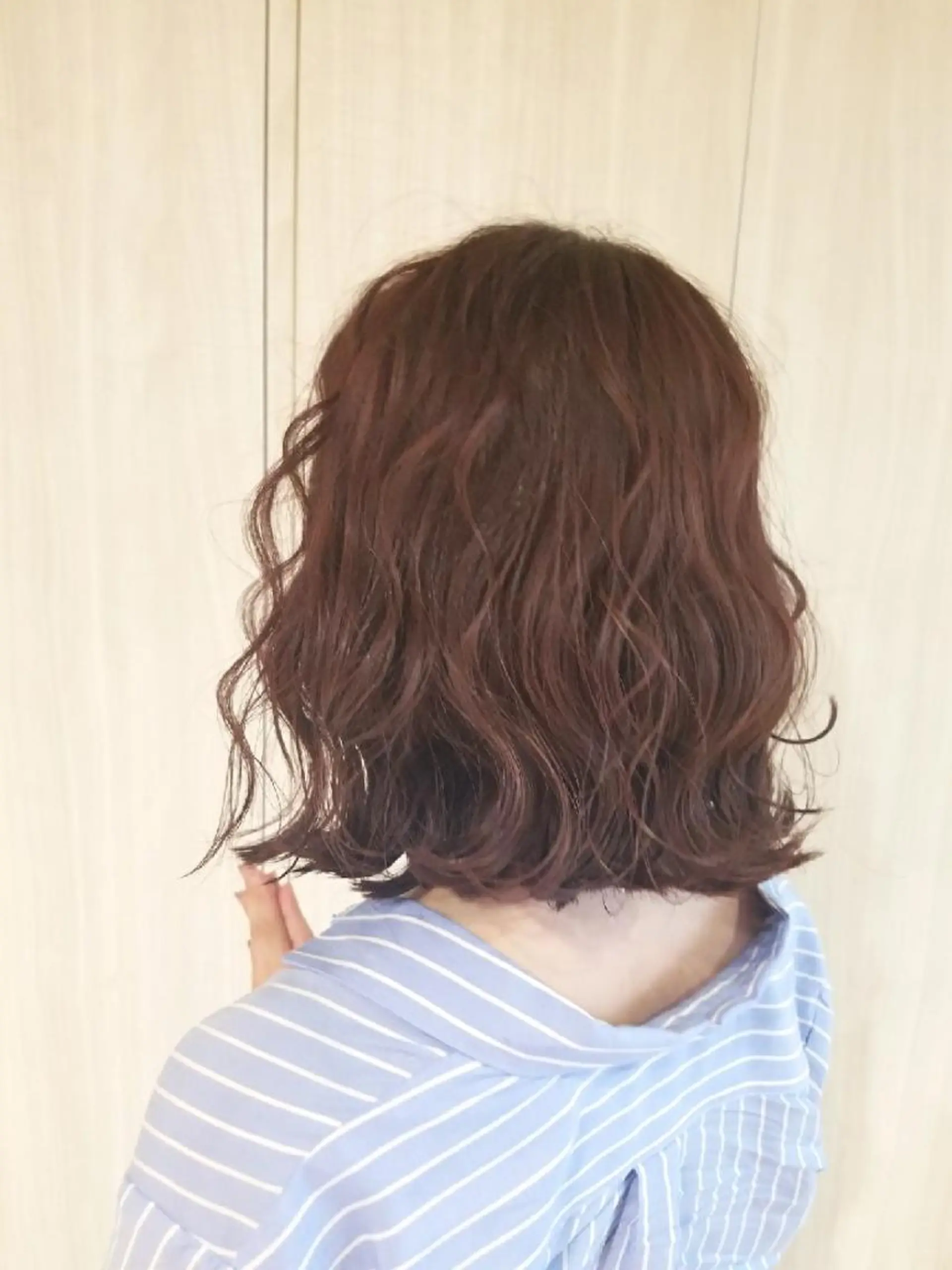 ミディアム カラー カット ヘアカラー トリートメント Le Lien カジのヘアスタイル