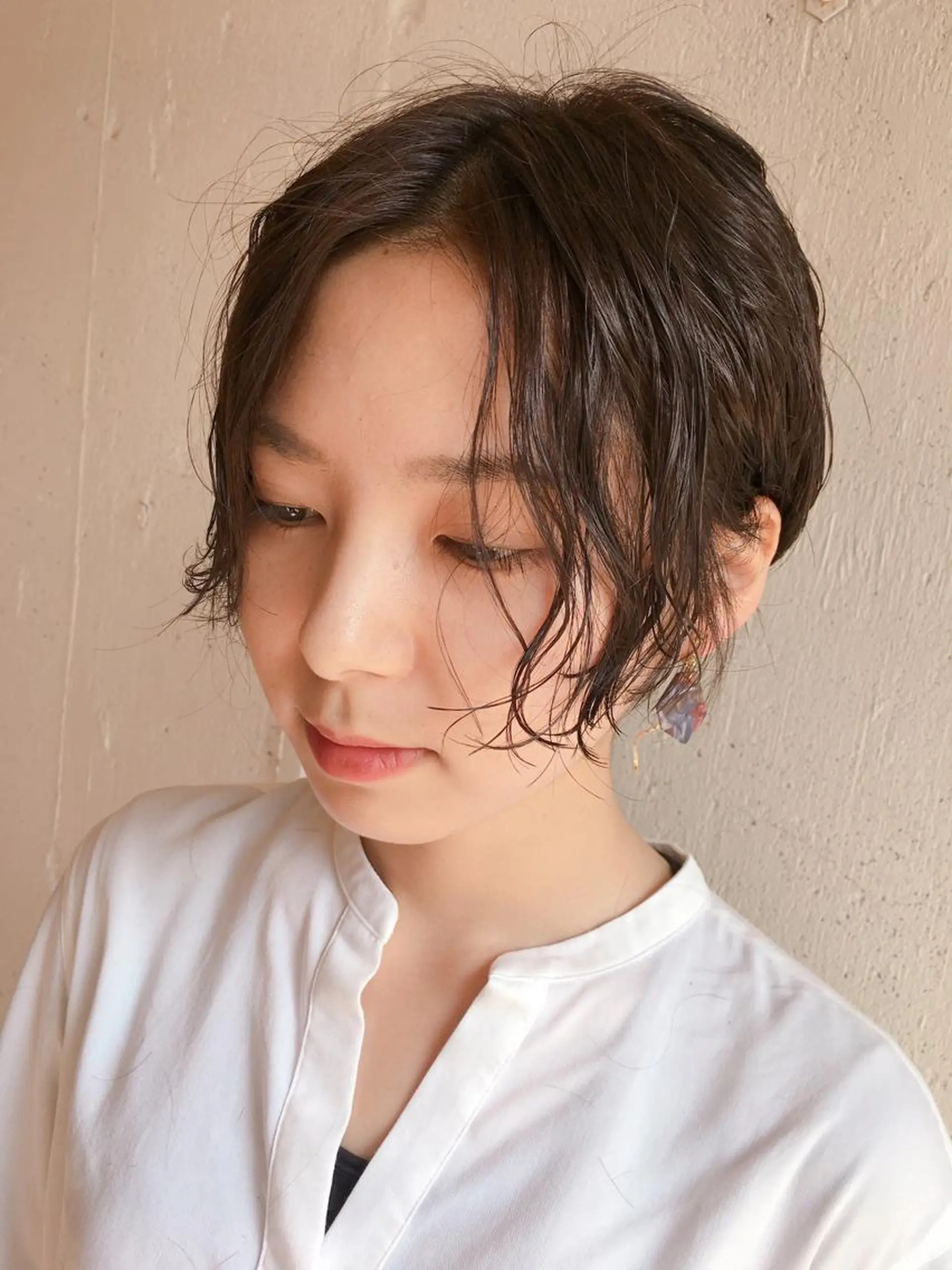 ショート パーマ ショートヘア シノザキ/薬院/ボブ /ショート/髪質改善のヘアスタイル