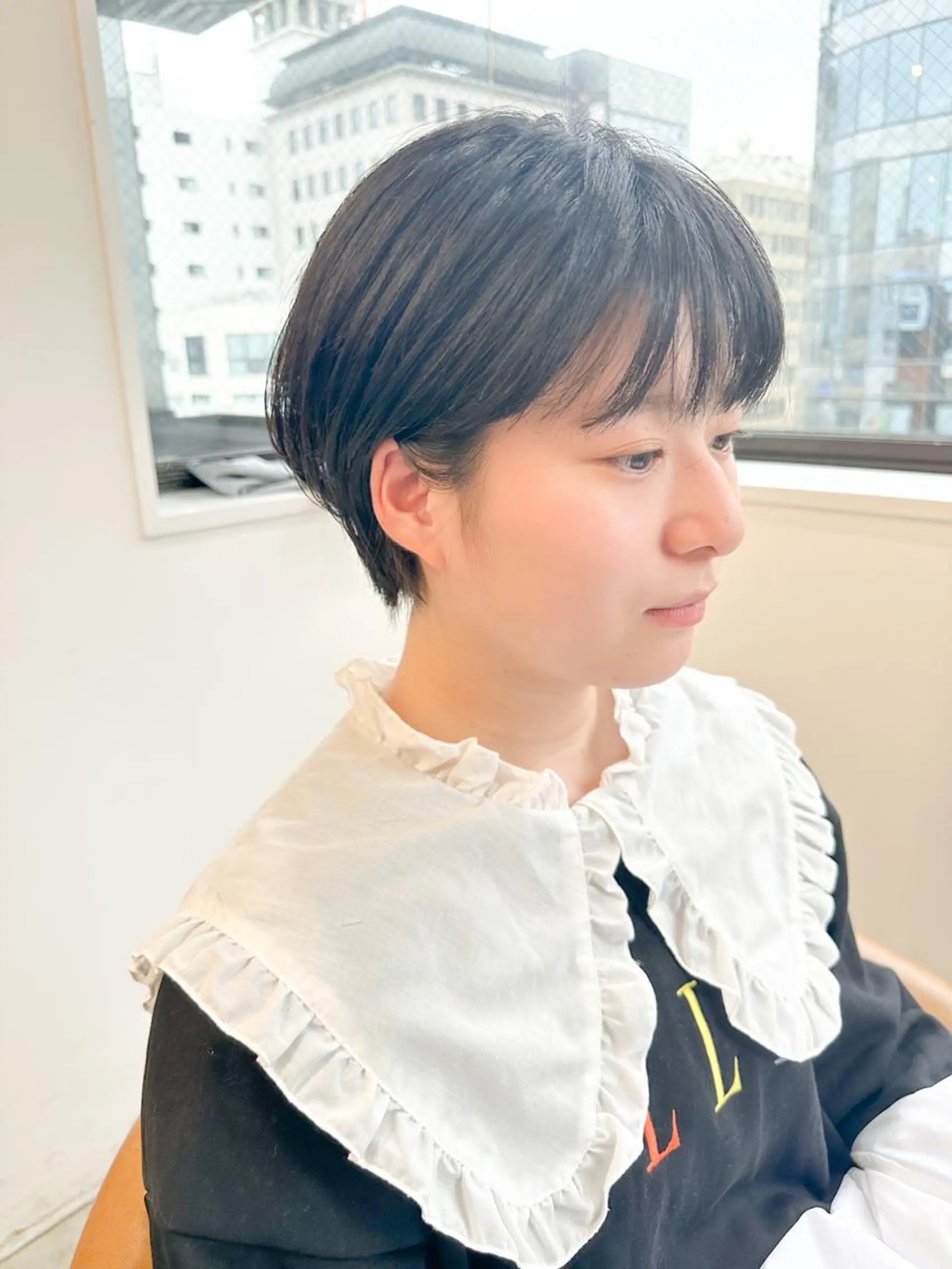 ショート パーマ ショートボブ ハンサムショート ボブ ショートヘア 外ハネヘア EMANON YOKOHAMA所属・横浜/ショート/ マンツーマン施術　丹のヘアスタイル