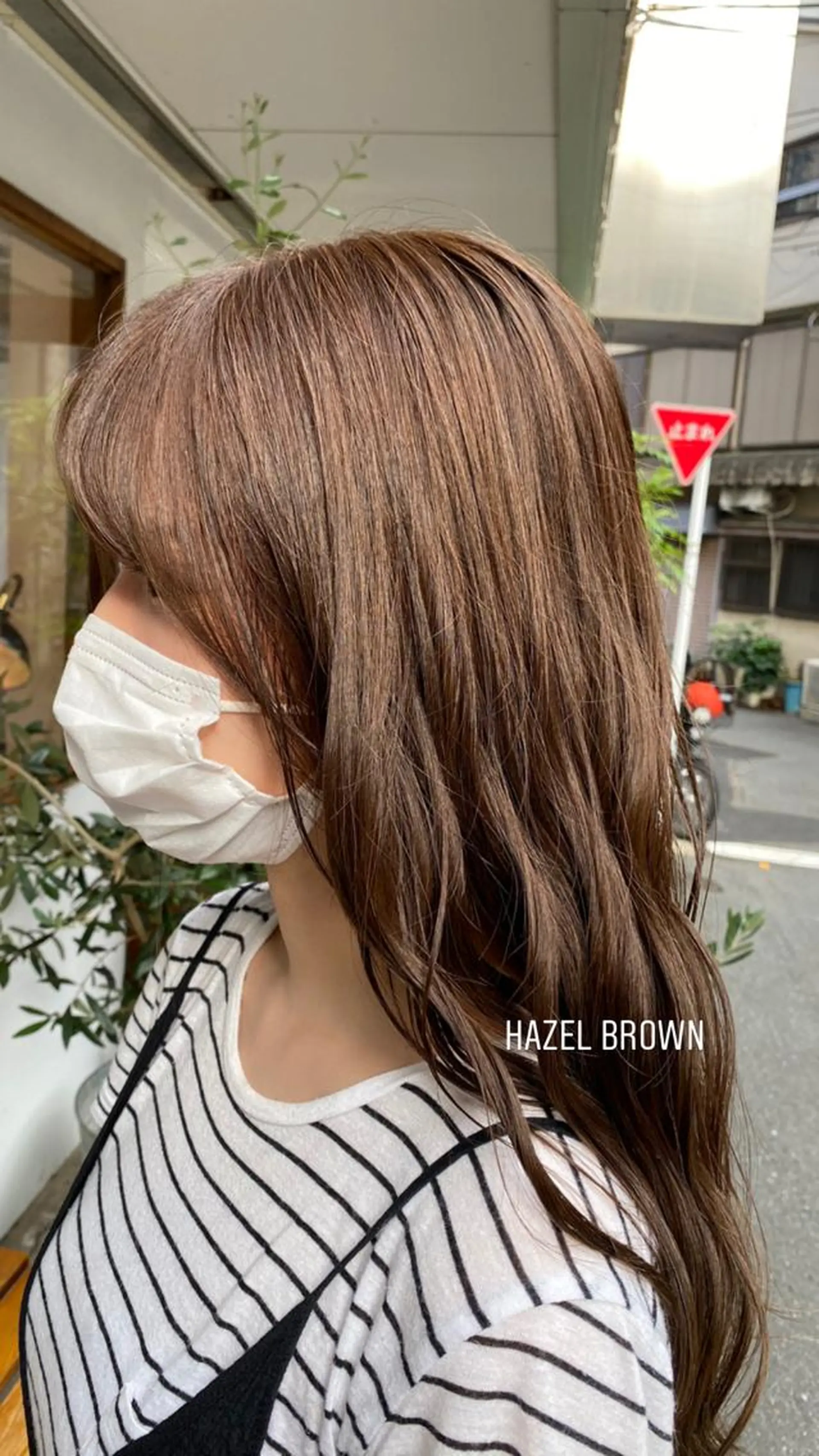 ロング カラー ブリーチ ブラウンカラー ヘアカラー トリートメント 艶カラー、パーマ 祥一朗　WAWAのヘアスタイル
