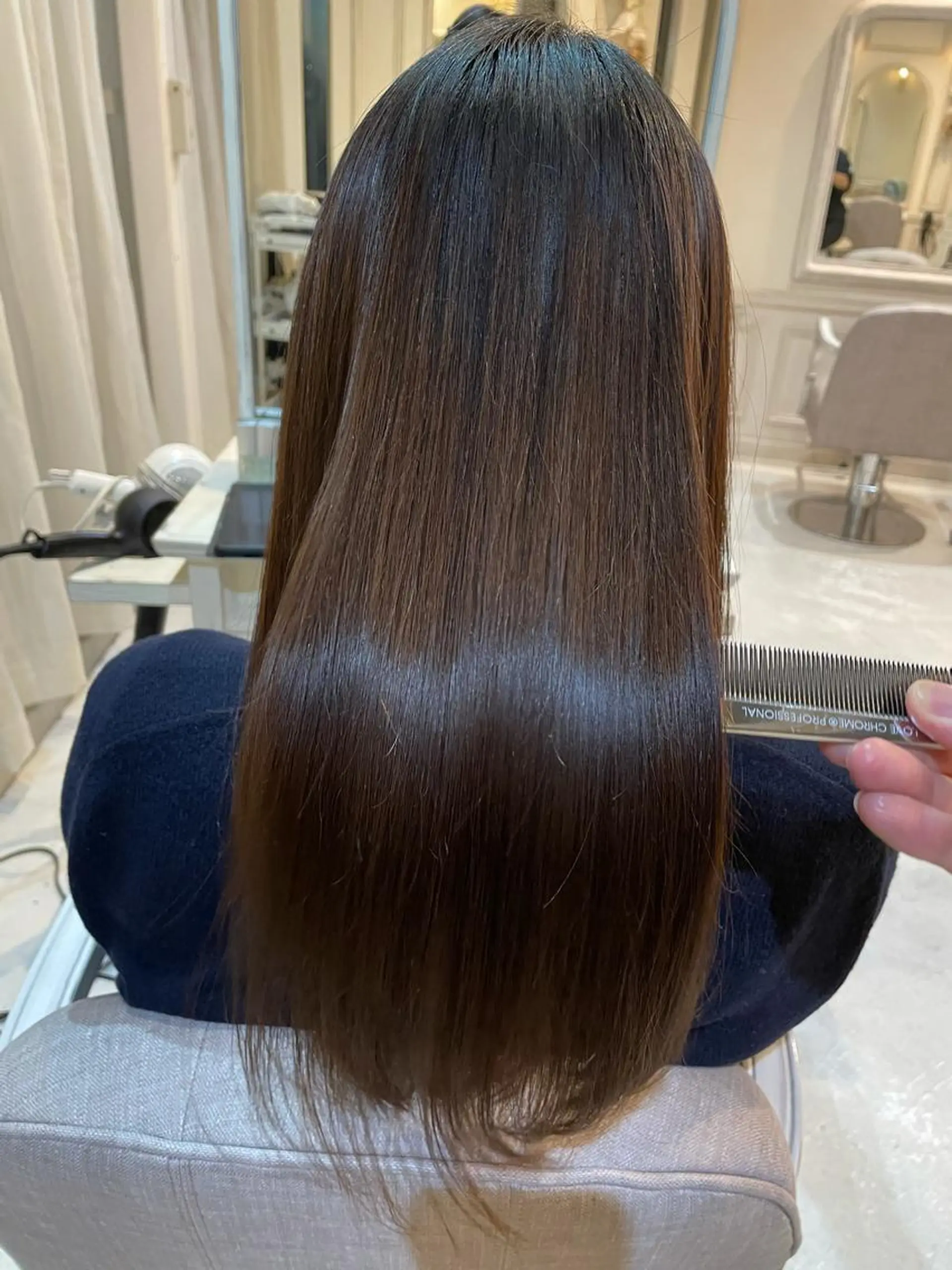 ロング 縮毛矯正、ストカール 、パーマのプロ、横山のヘアスタイル