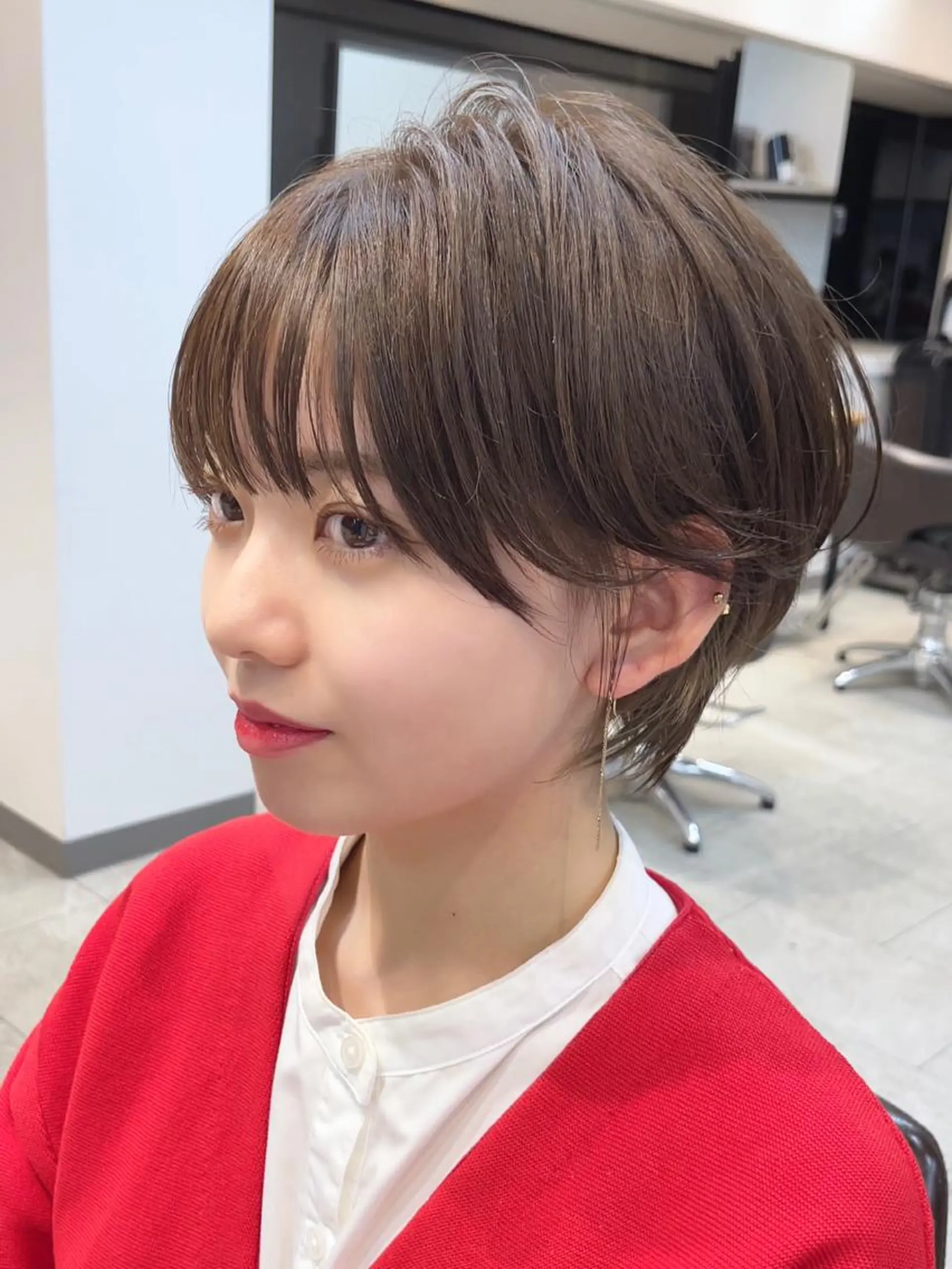 ショート 韓国風レイヤー ショート/犬塚 優介のヘアスタイル