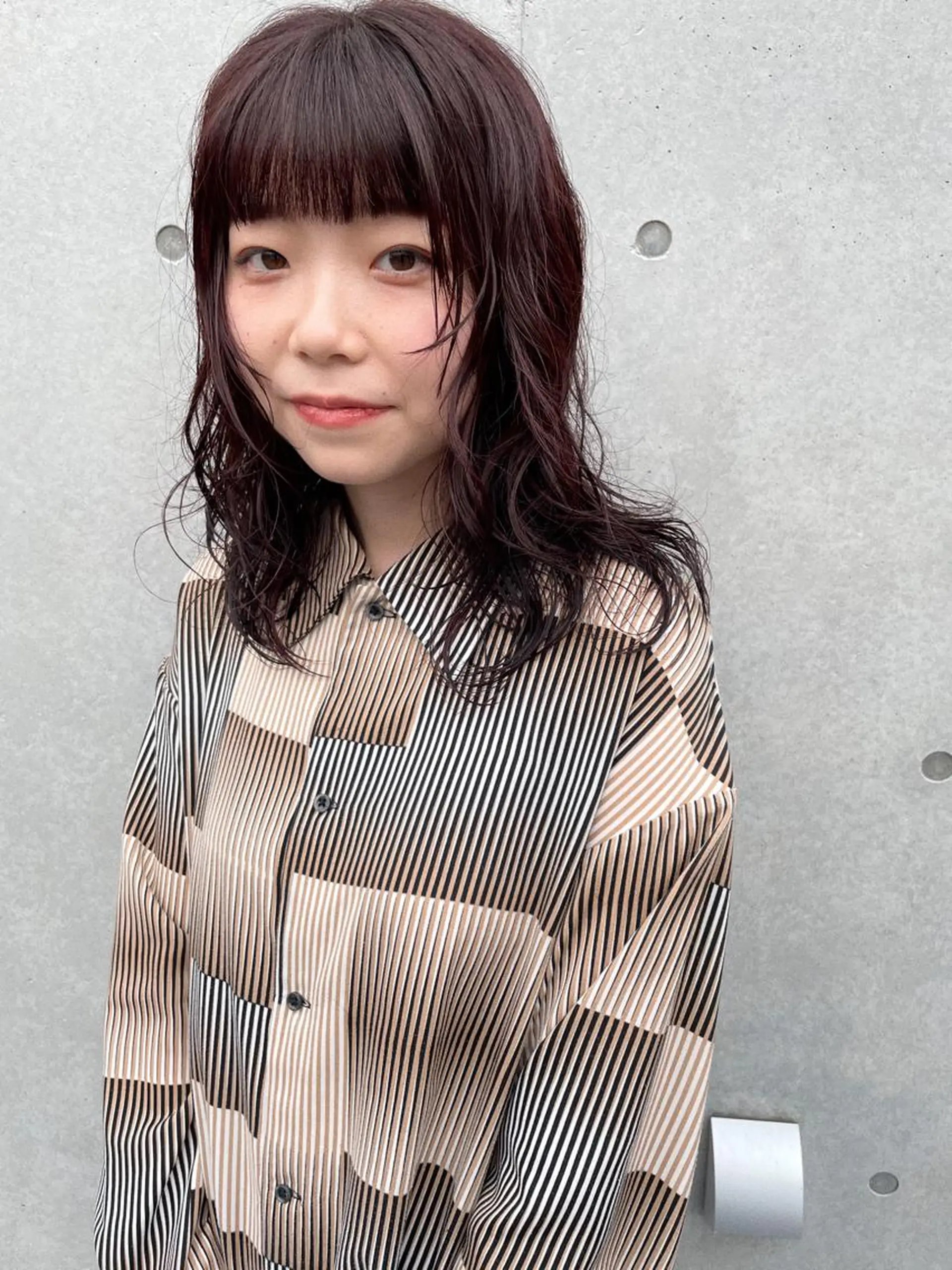 ミディアム カラー カット ヘアカラー トリートメント センスをお届けします 大谷将生infpのヘアスタイル