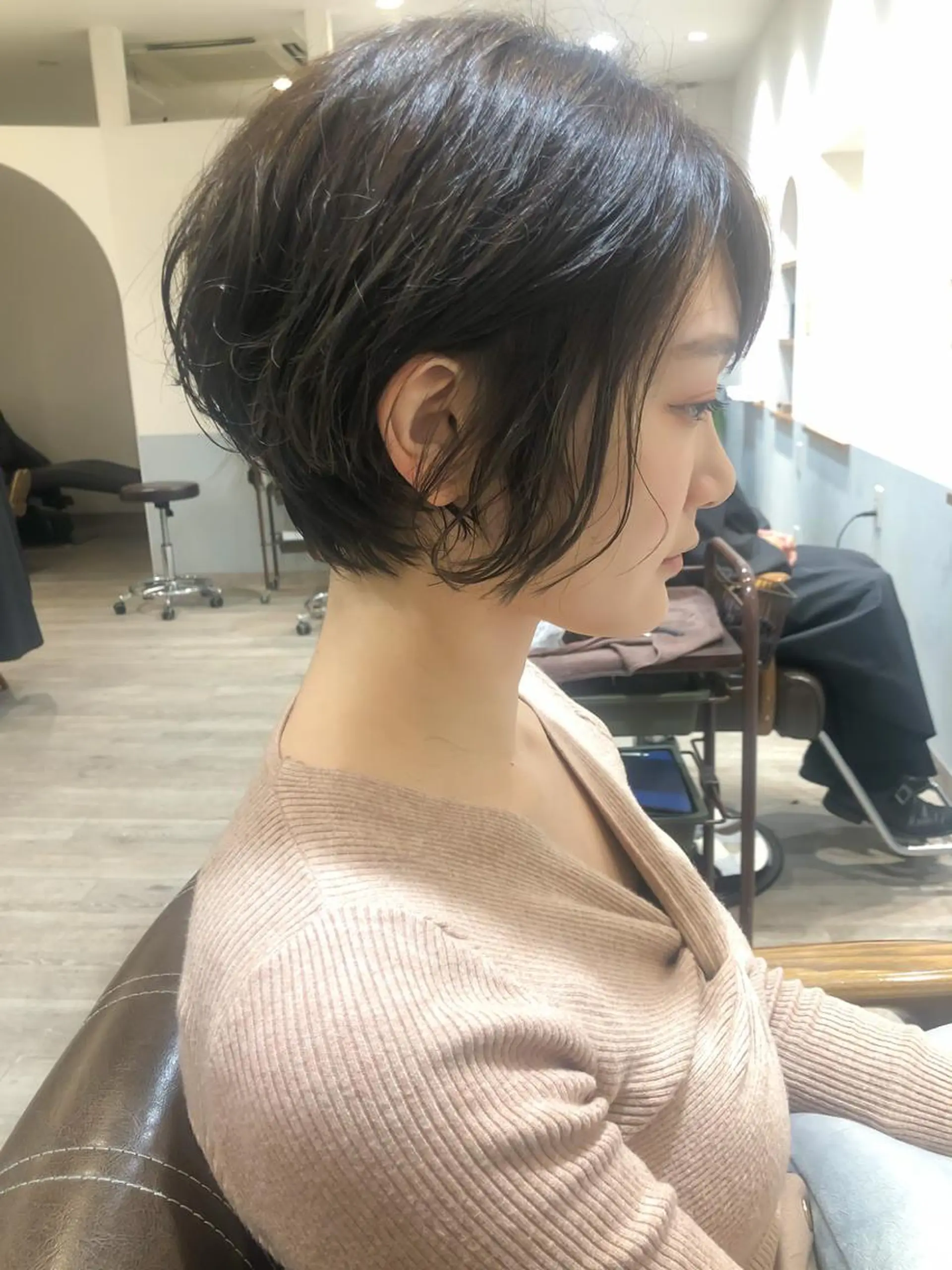 ショート 🩰オリーブ/ ベージュ松本咲花🩰のヘアスタイル