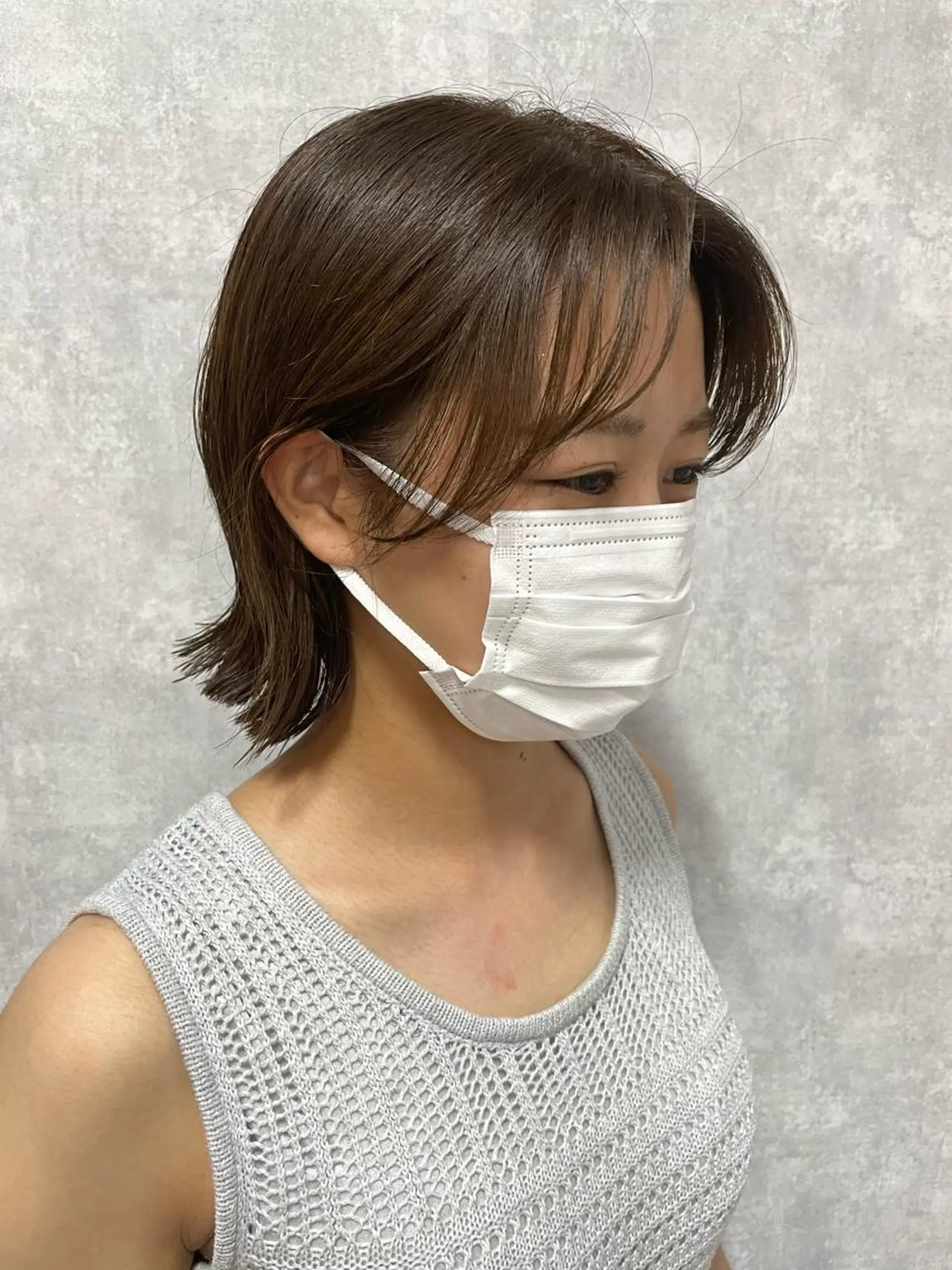 ショート 切りっぱなしボブ ショートボブ ハンサムショート 丸みショート アッシュ トリートメント モテ髪/ボブ/ショー ト/アダチフウトのヘアスタイル