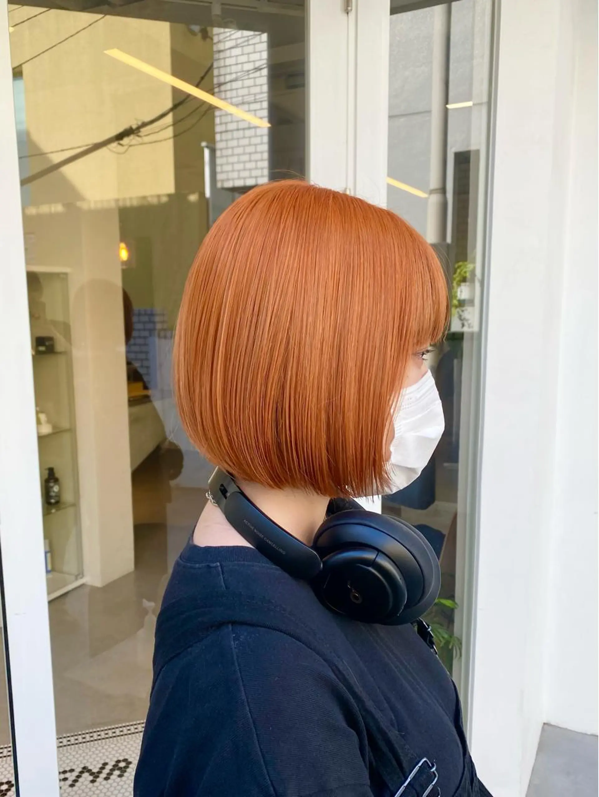 ショート カラー オレンジ カット ヘアカラー トリートメント ハイトーン×似合わせ 🌱中川慎之介のヘアスタイル