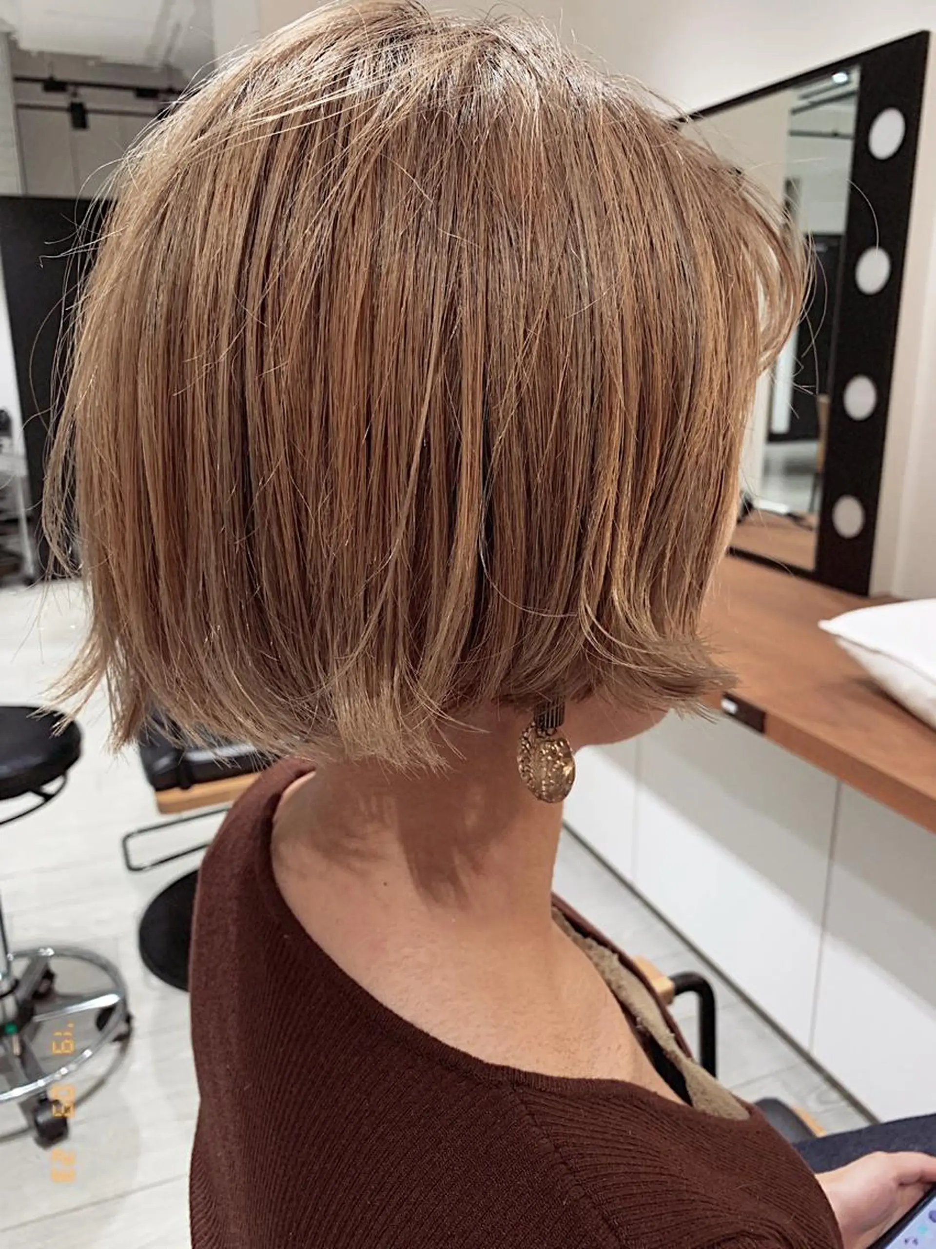 ショート カラー ボブ ムトウ リンカのヘアスタイル