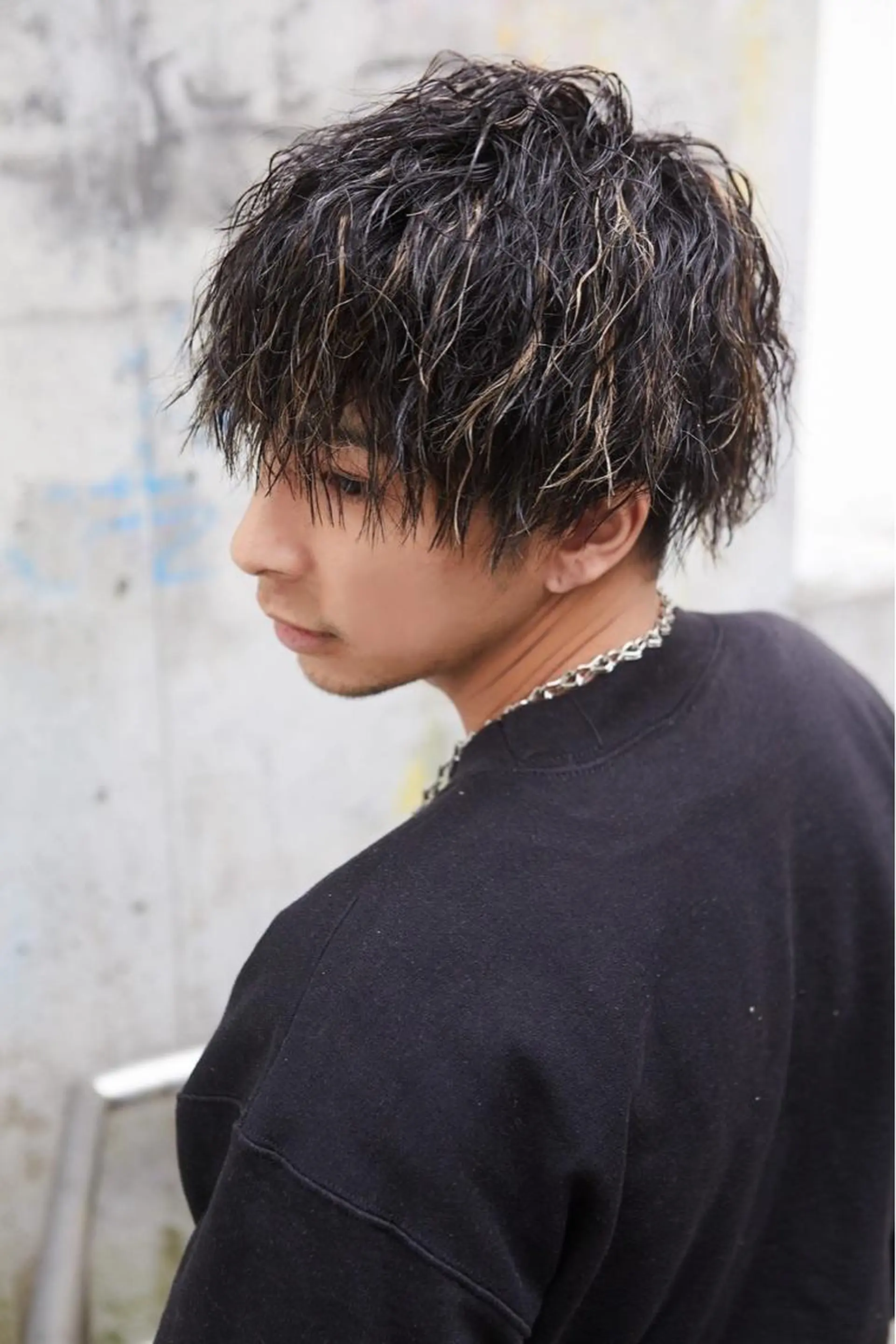 ショート カラー パーマ ハイライトカラー ハイライト 🤍BLEN 窓🤍のヘアスタイル