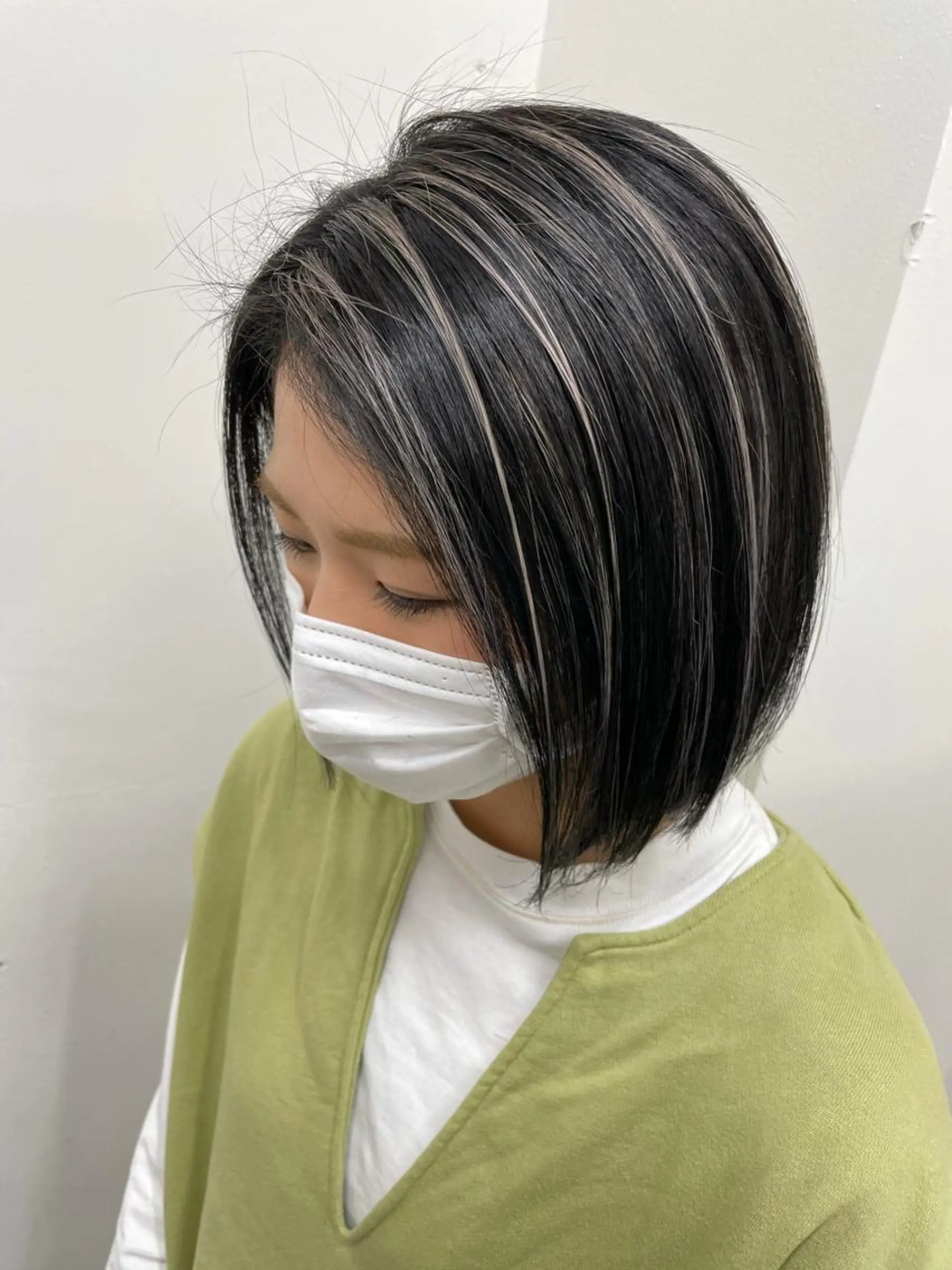 ミディアム 髪質改善×縮毛矯正 ×艶カラーNAOのヘアスタイル