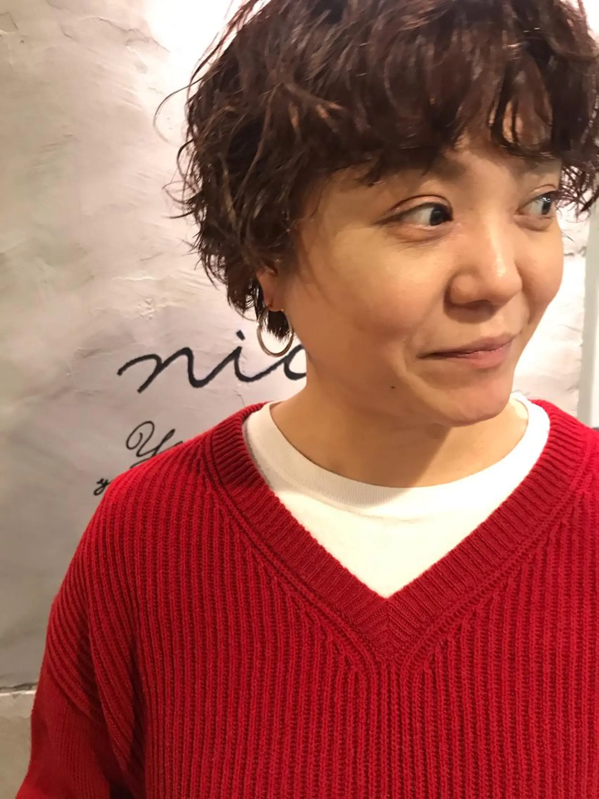 ショート カット パーマ トリートメント さの あやねのヘアスタイル