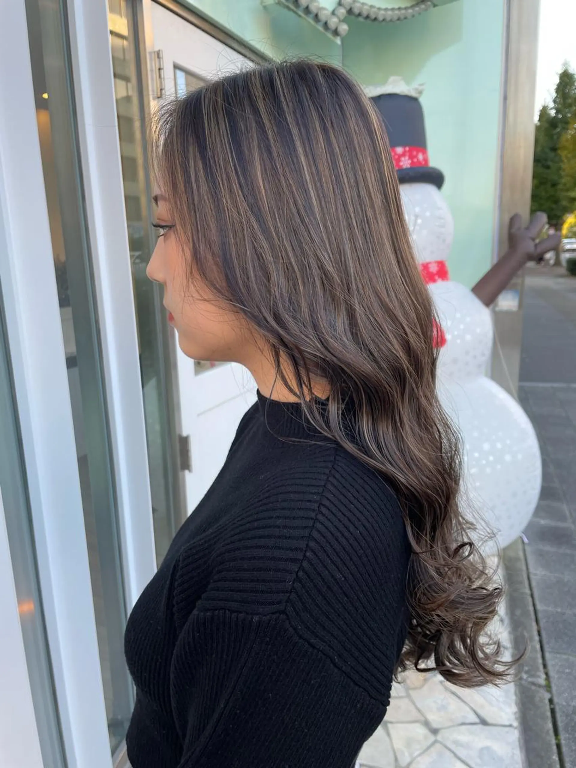 ロング カラー ハイライトカラー ハイライト WEST OLAND加藤圭介のヘアスタイル