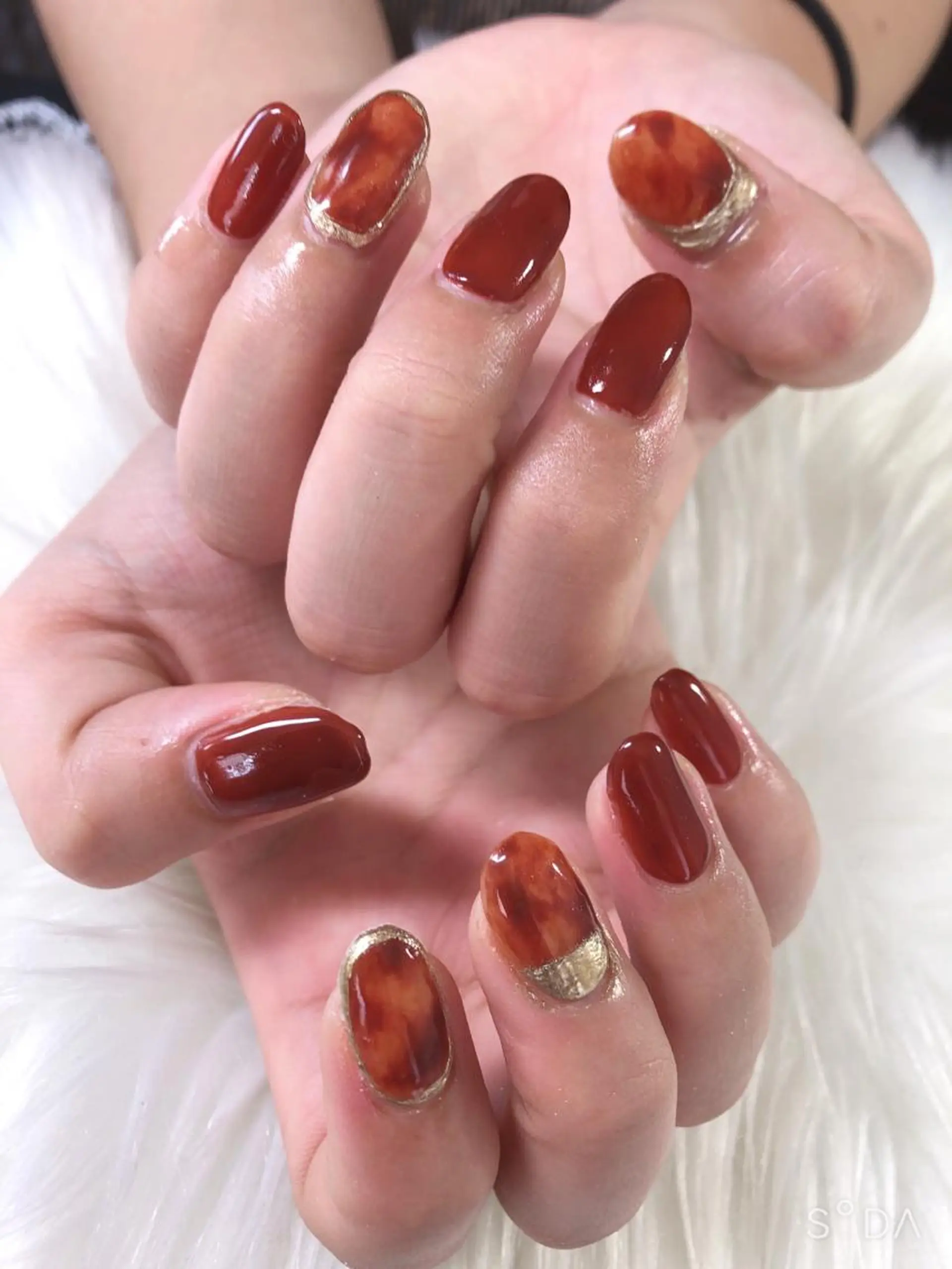 ネイル べっ甲ネイル miwa ミワのネイルデザイン