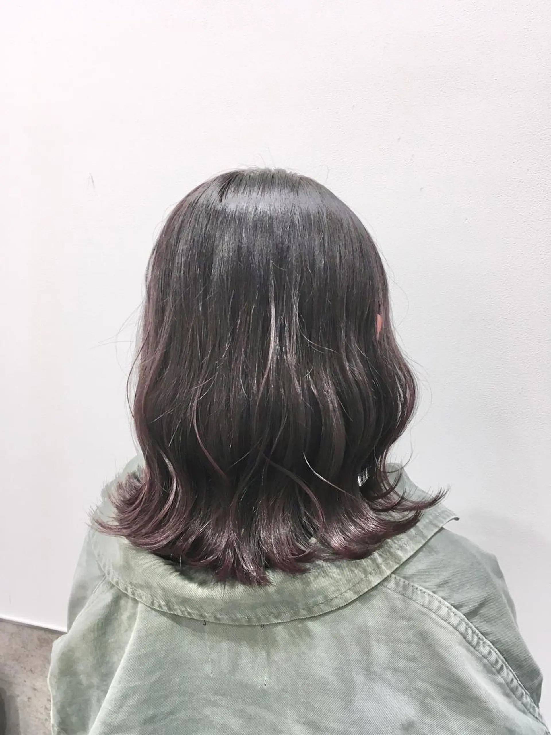 ミディアム カラー パープルカラー ヘアカラー トリートメント ヘアセット yoshi ☆のヘアスタイル