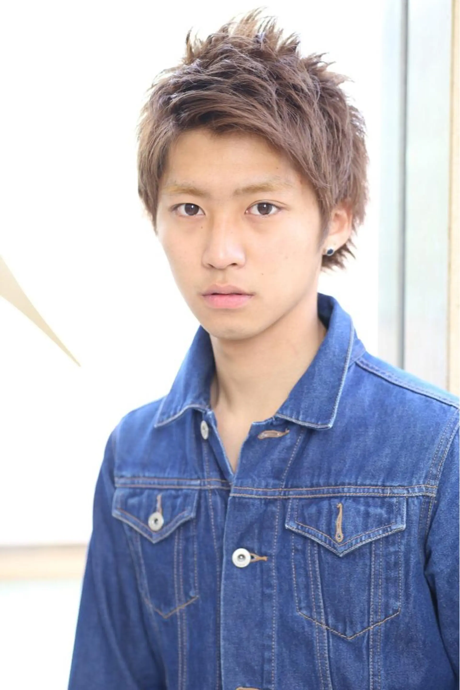 ショート カラー メンズ Soleria 田中慎一のヘアスタイル