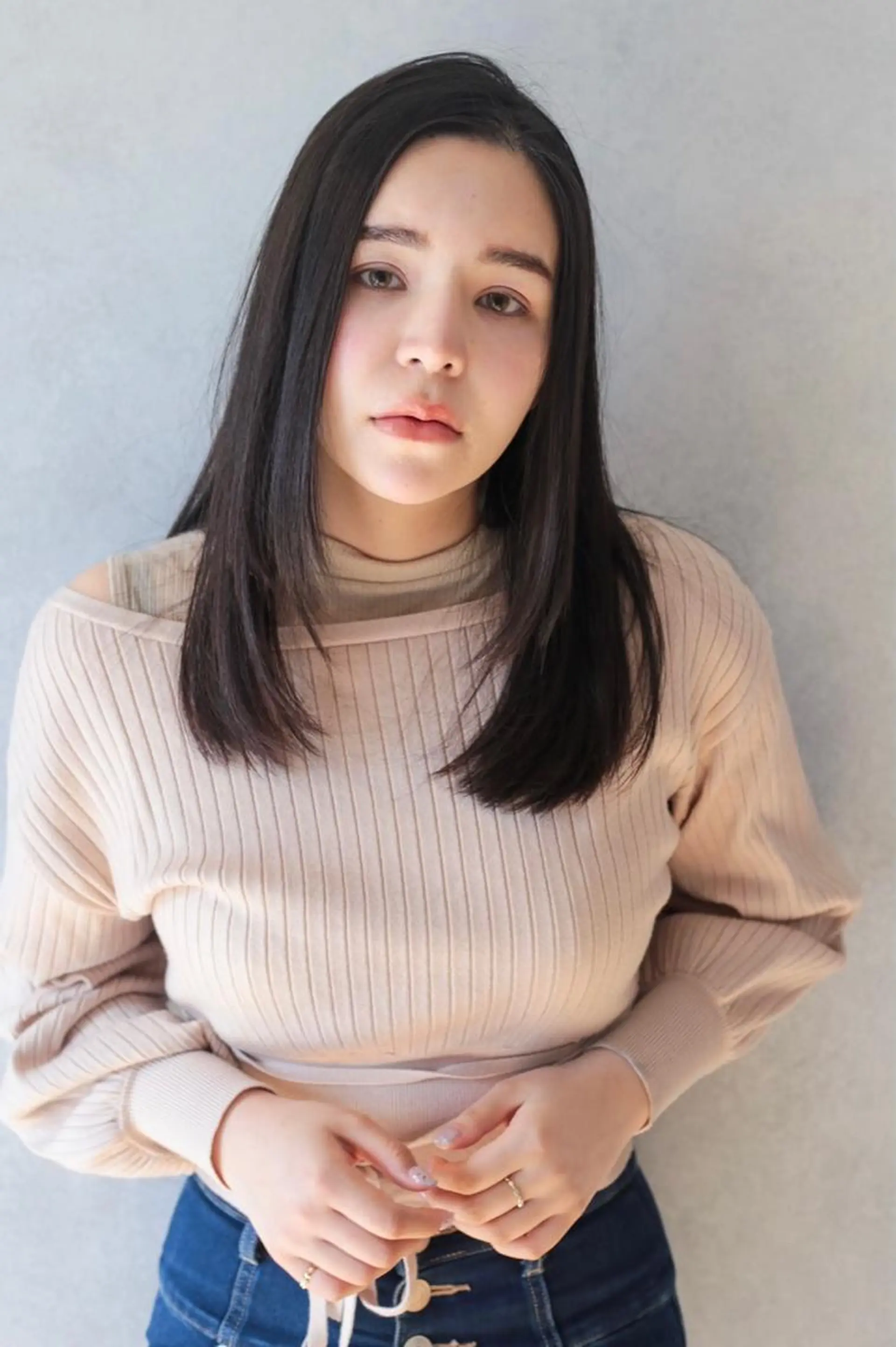 ミディアム トリートメント 若山 敦のヘアスタイル