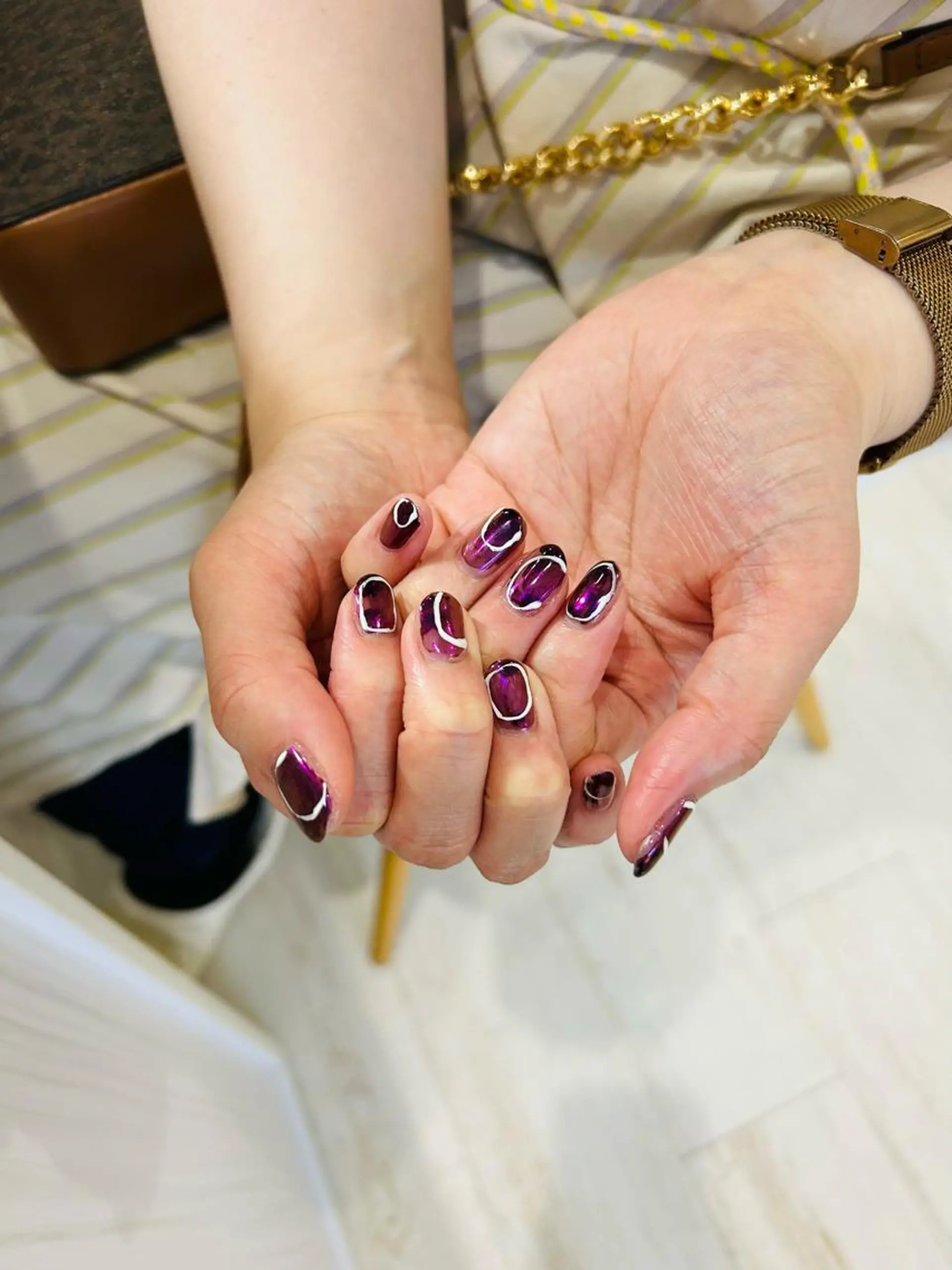 ネイル フラッシュネイル フットネイル フレンチネイル ラメ(グリッター) ラメグラデーション H3 hitoのネイルデザイン