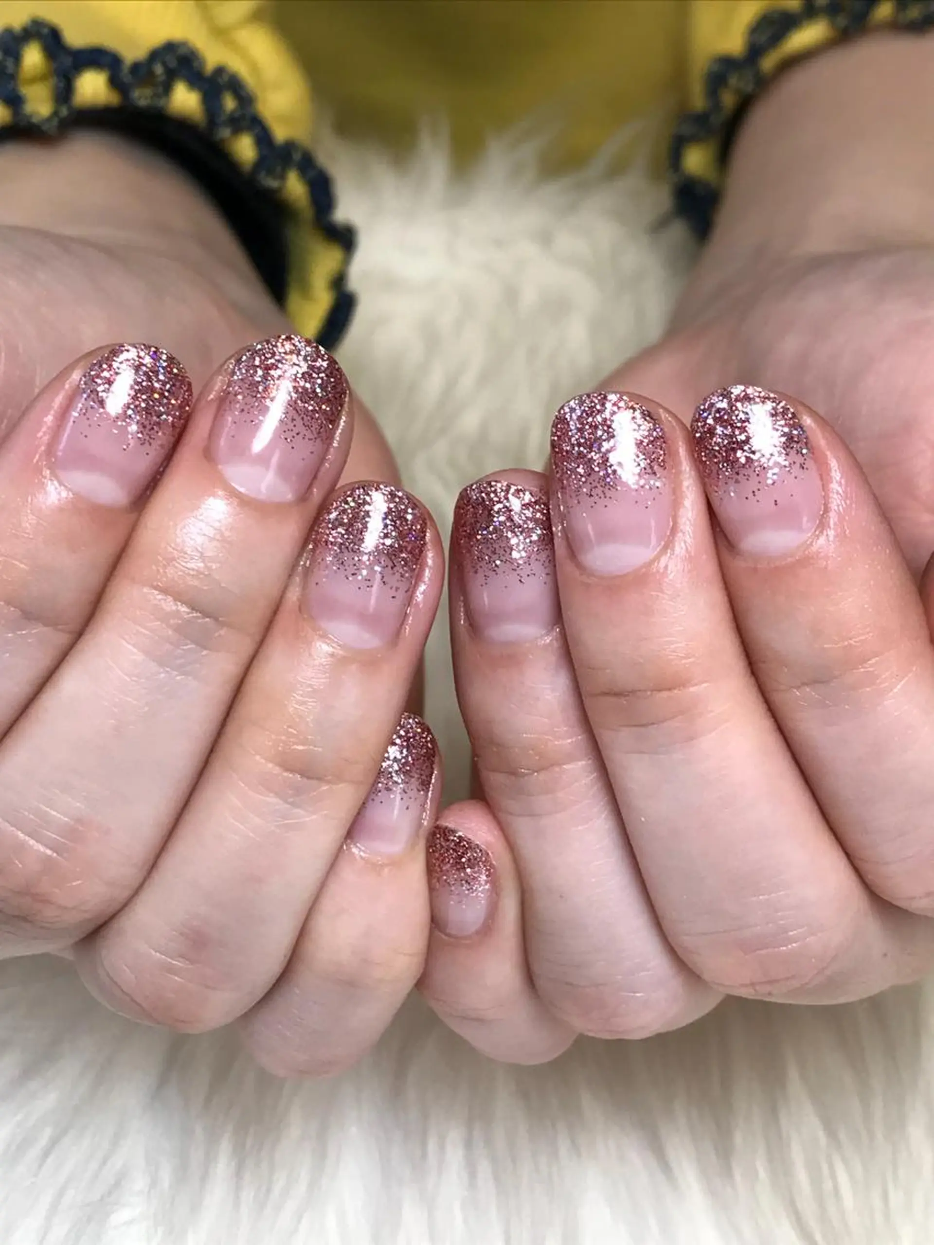 ネイル グラデーション ラメ(グリッター) ラメグラデーション ハンドネイル Nail salon Serpienteのネイルデザイン