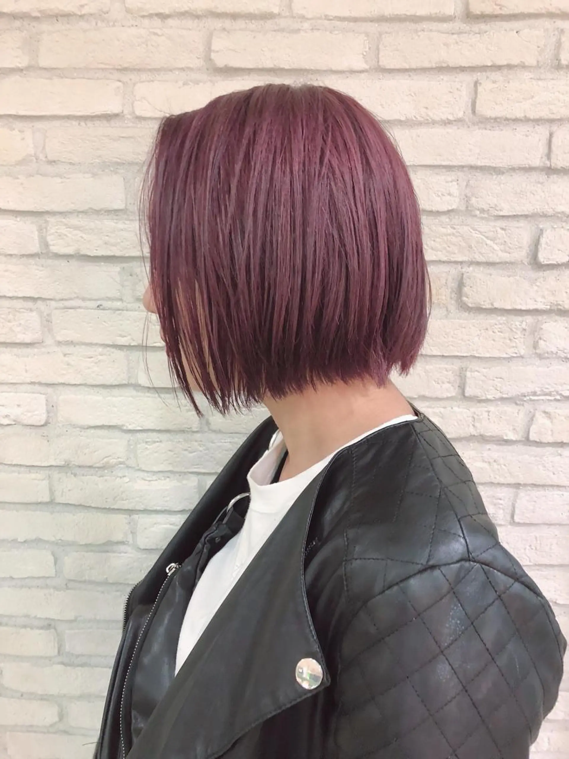 ショート カラー ピンクカラー HAUS 片山みほのヘアスタイル