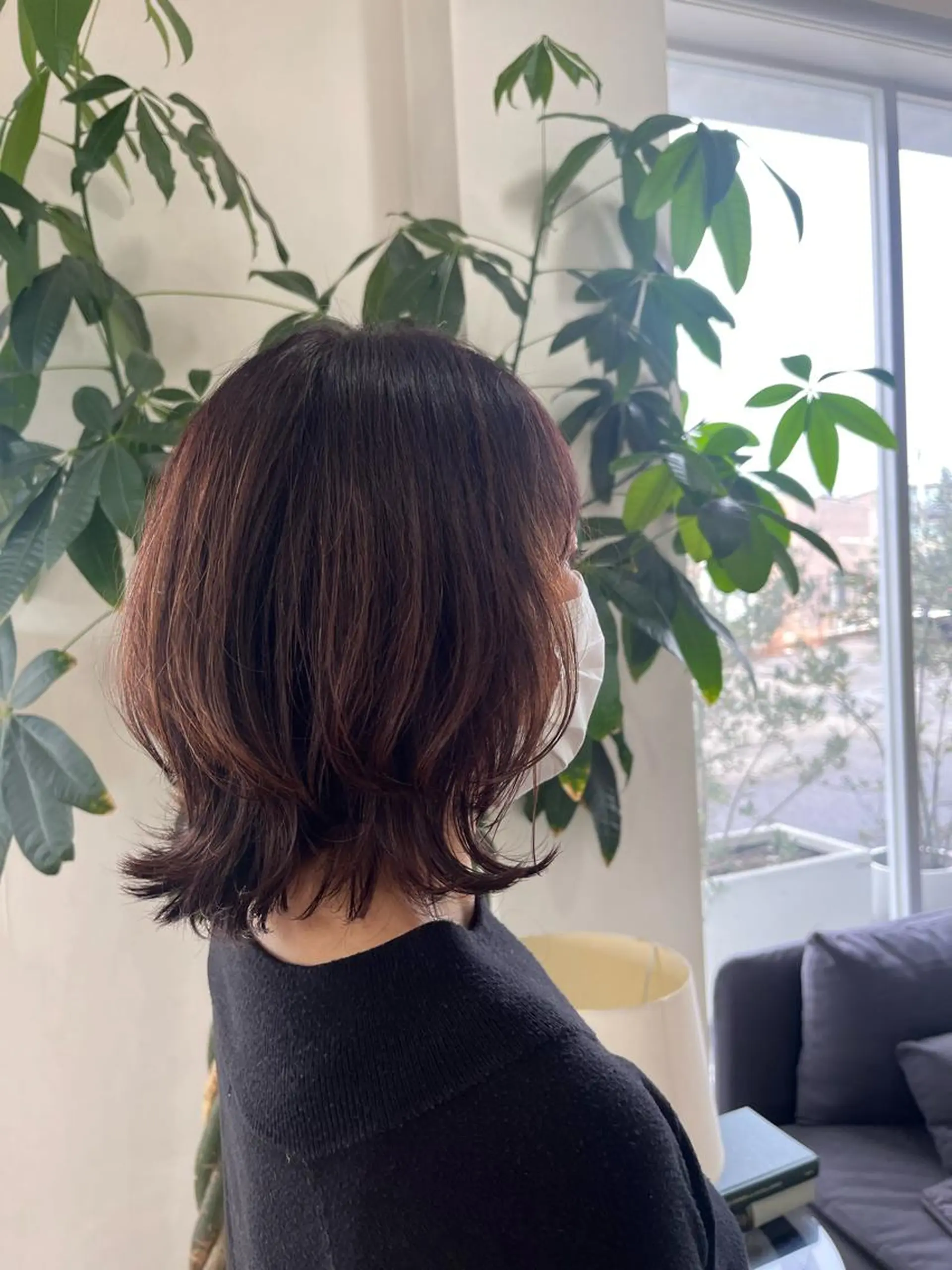 ミディアム ミディアムレイヤー レイヤーカット 富永 美玖のヘアスタイル