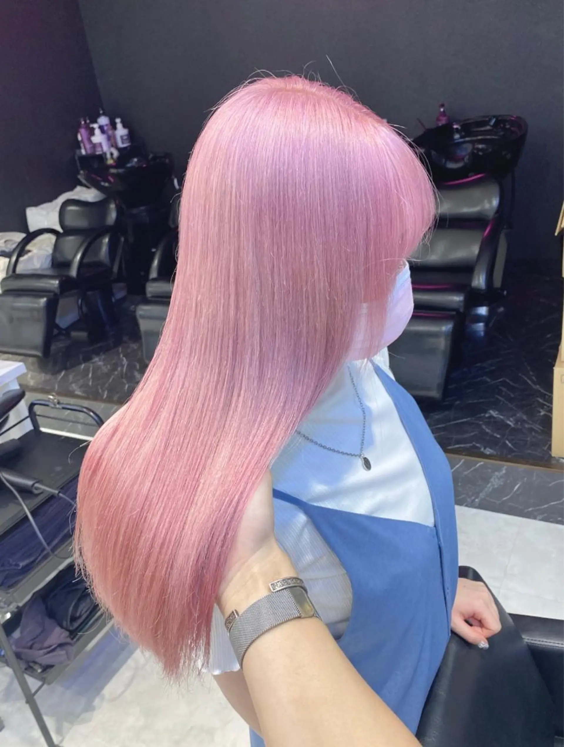 ロング カラー パーマ ヘアアレンジ メンズ キッズ ネイル マツエク・マツパ アイブロウ 💖オタク美容師 ꒰ঌ♡モモ♡໒꒱のヘアスタイル