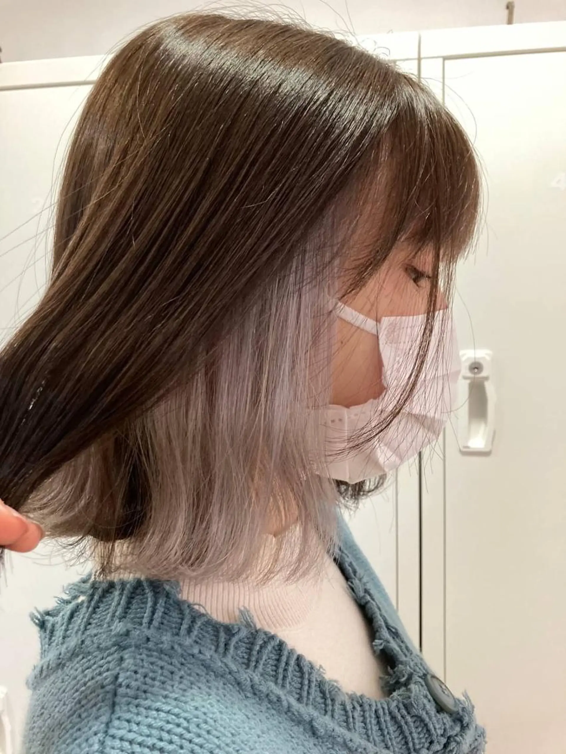 ミディアム カット ヘアカラー トリートメント ❄️透明感カラー❄️ メンズ✂️TOWAのヘアスタイル