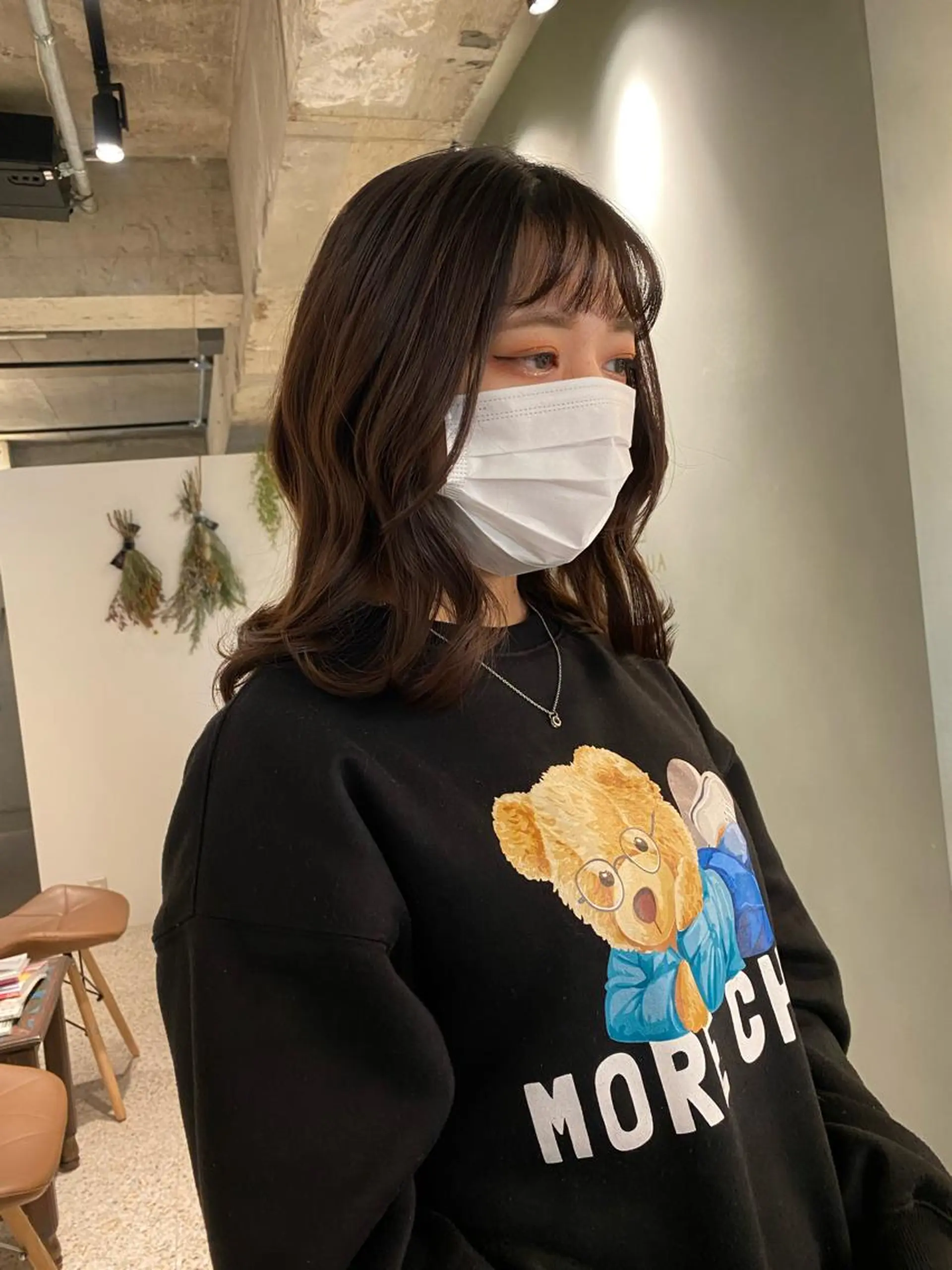 ミディアム レディースモデル カット/中川翔太のヘアスタイル