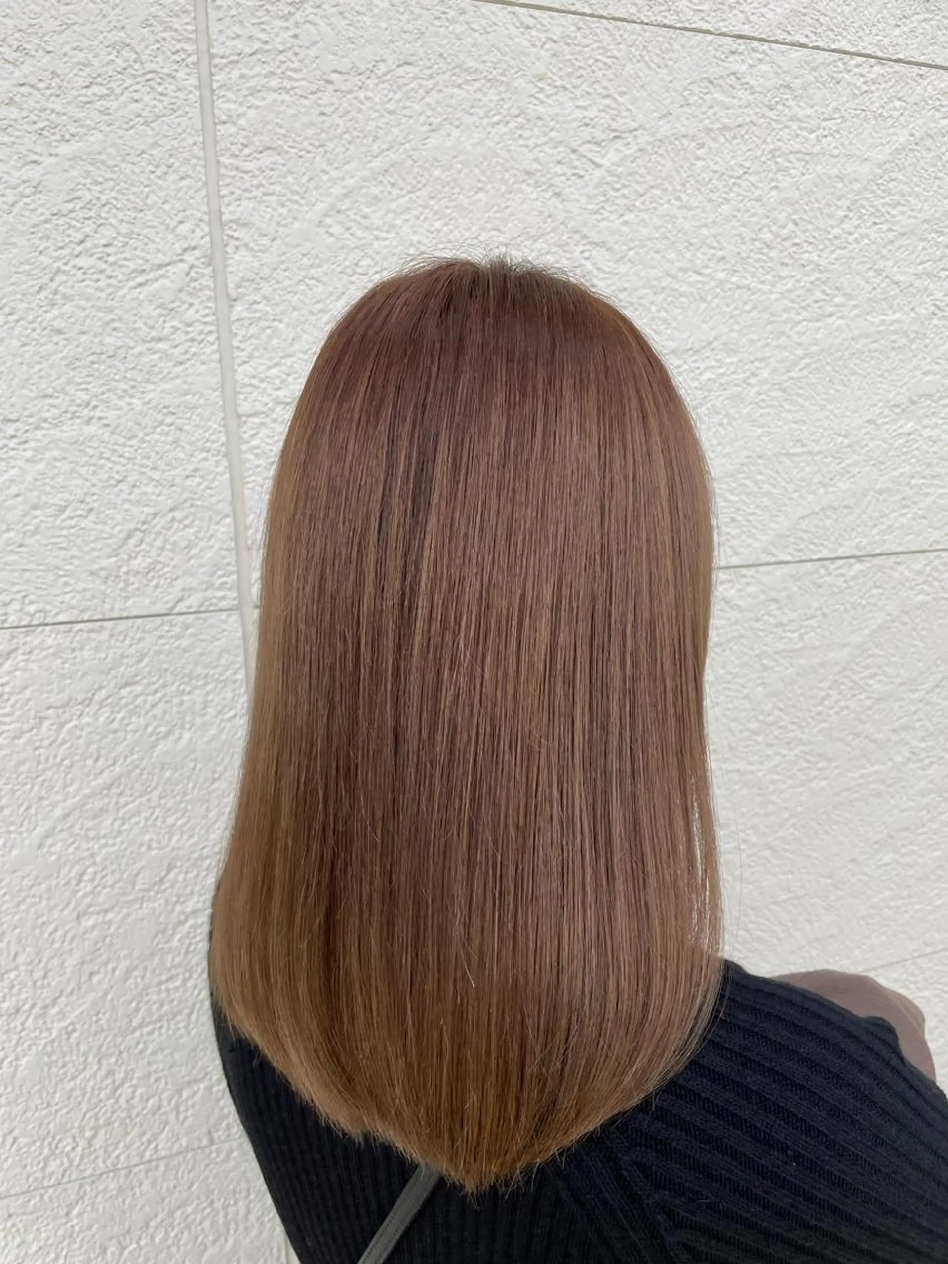 ロング カラー ベージュカラー ミルクティーベージュ 髪質改善 カット ヘアカラー 鵜飼 真伍のヘアスタイル