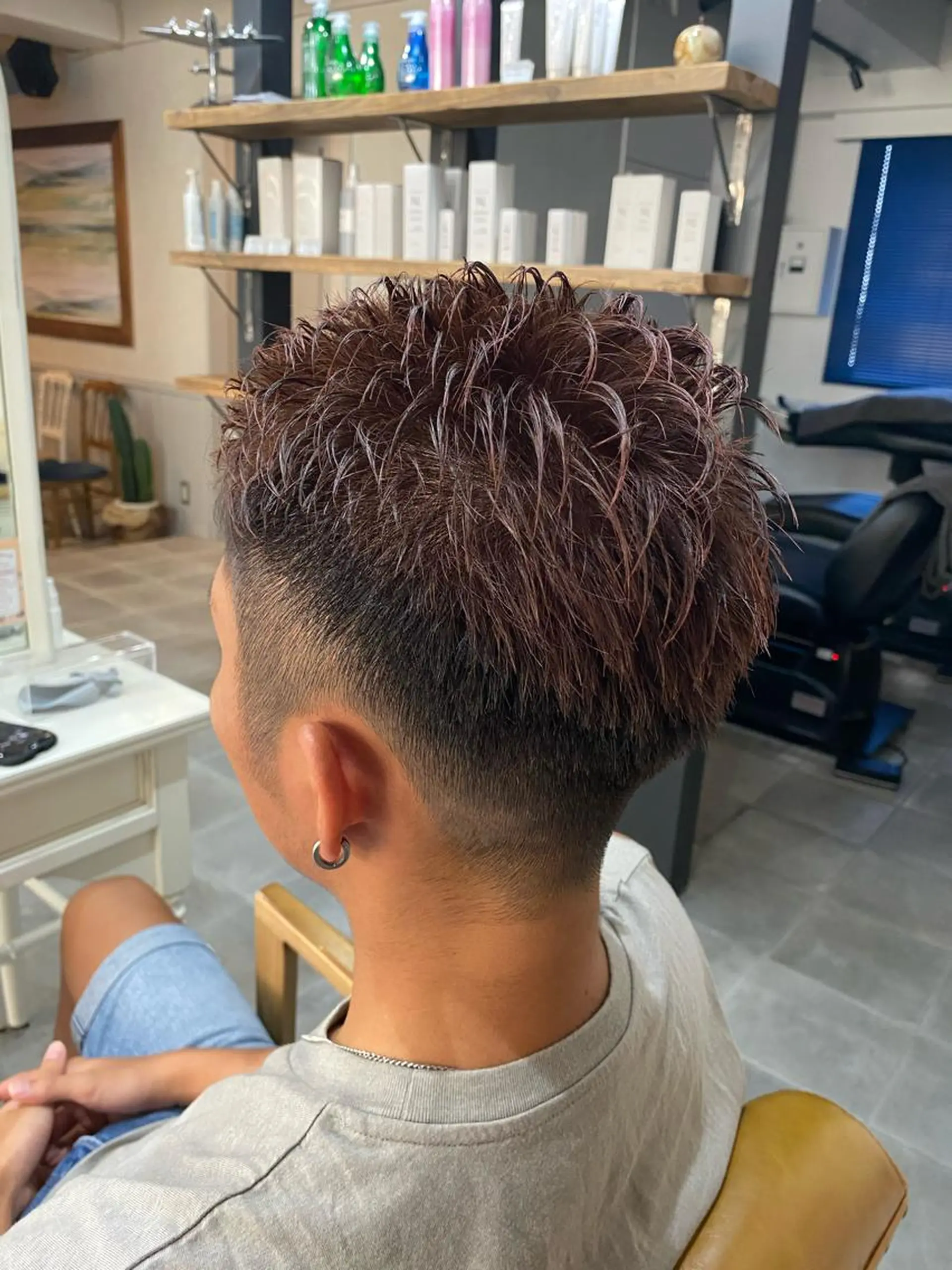 ショート メンズ フェードカット カット ヘアカラー SHIAN立川　及川 17時〜限定のヘアスタイル