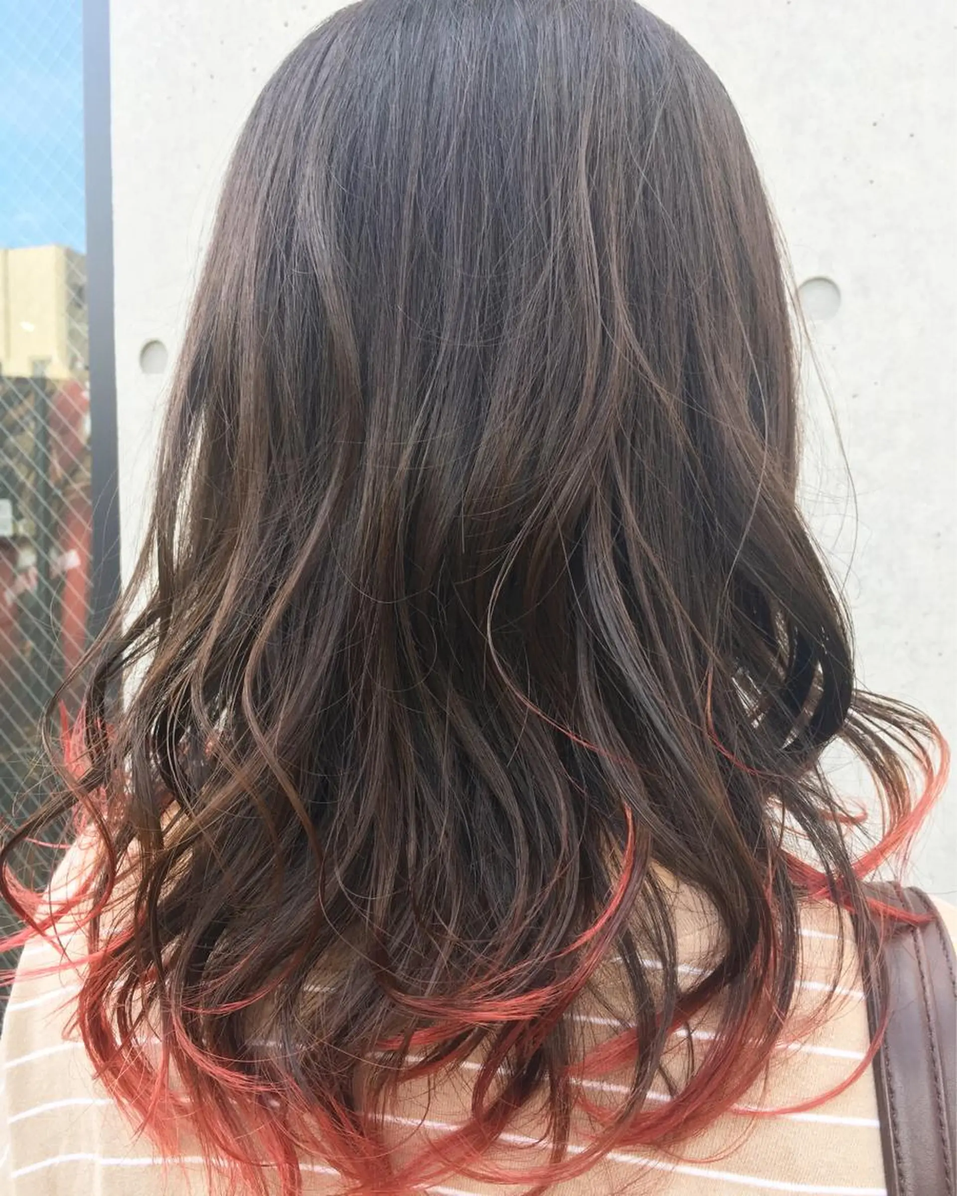 ミディアム カラー カット ヘアカラー くまがい みゆ【edge.】のヘアスタイル