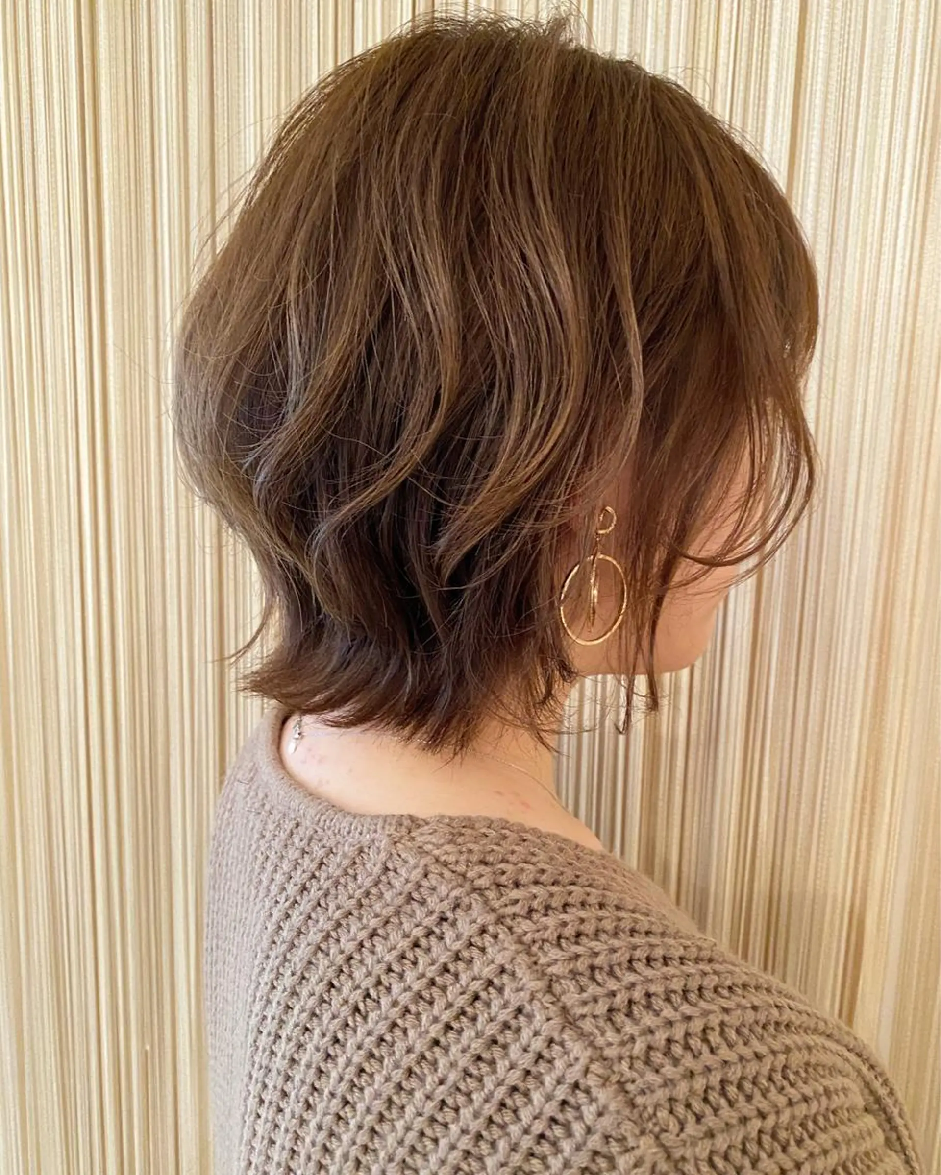 ショート ショートボブ ボブ くびれヘア ショートヘア くせ毛×ショート 上岡勇祐のヘアスタイル
