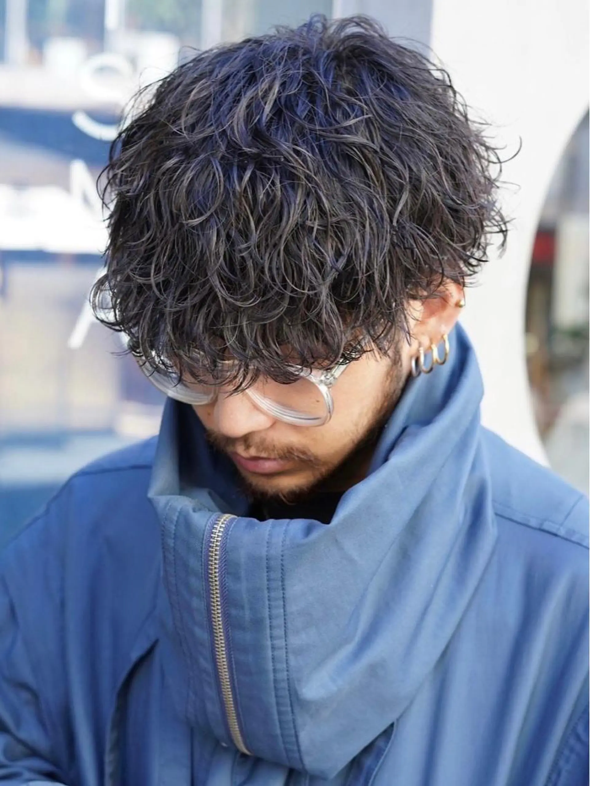 ショート パーマ メンズ メンズパーマ 波巻きパーマ カット パーマ SENTA✨メンズ パーマ✨fifth栄のヘアスタイル