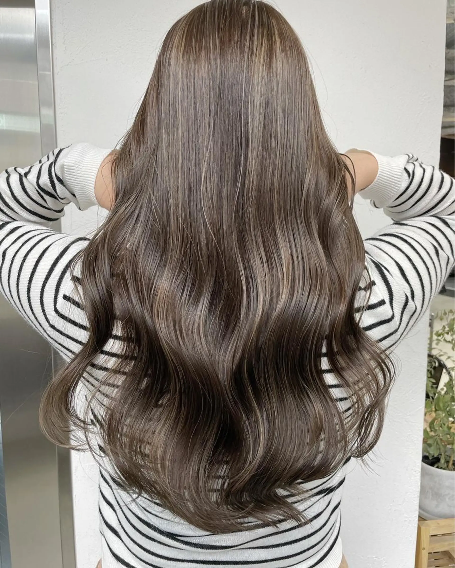 ロング カラー ハイライトカラー ハイライト 🧸艶々韓国ヘア 🧁mizunaのヘアスタイル