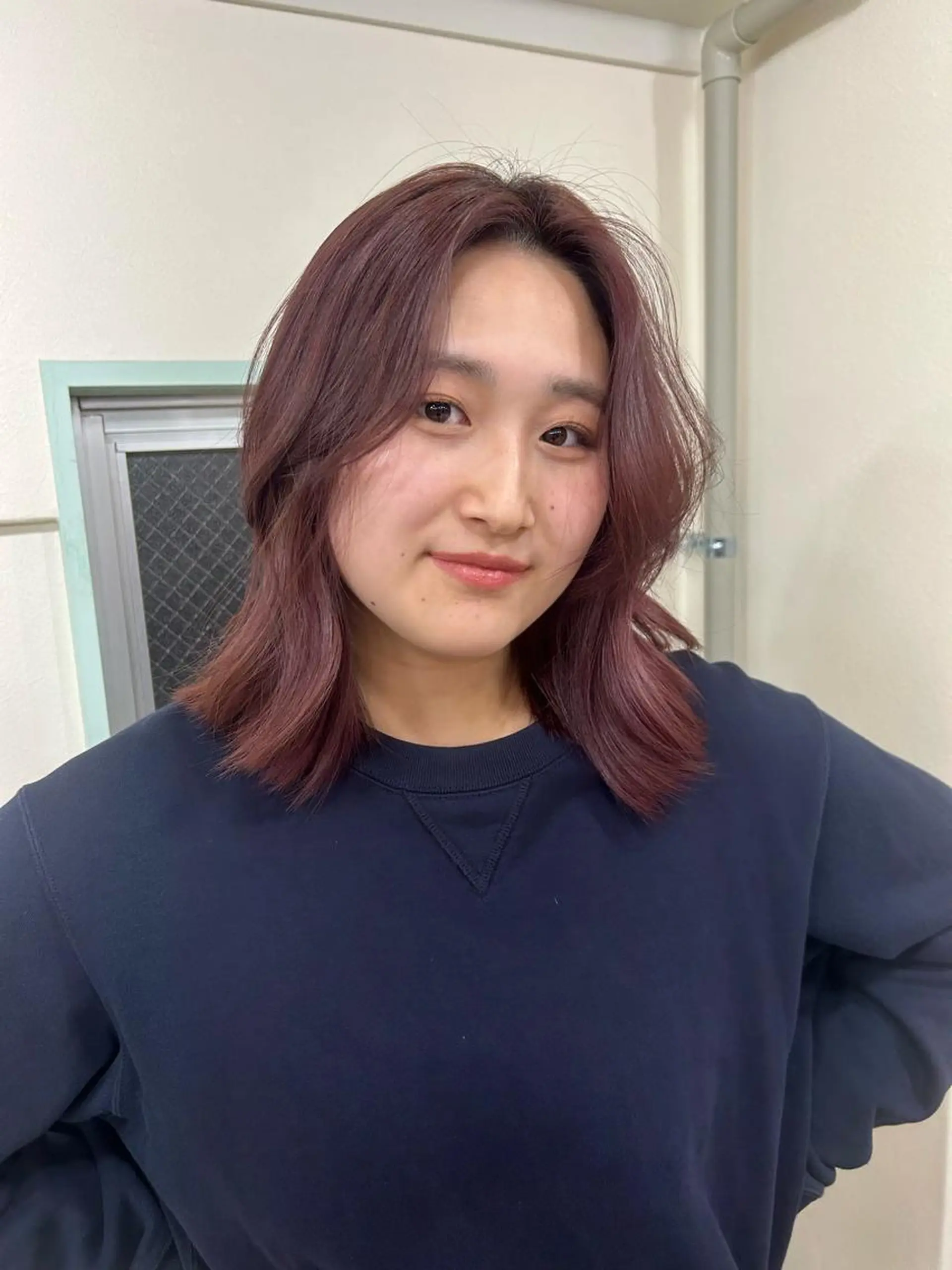 ミディアム カラー ヘアアレンジ ヘアカラー ☕️結【suii.】 ボブ/ヘアセット☕️のヘアスタイル